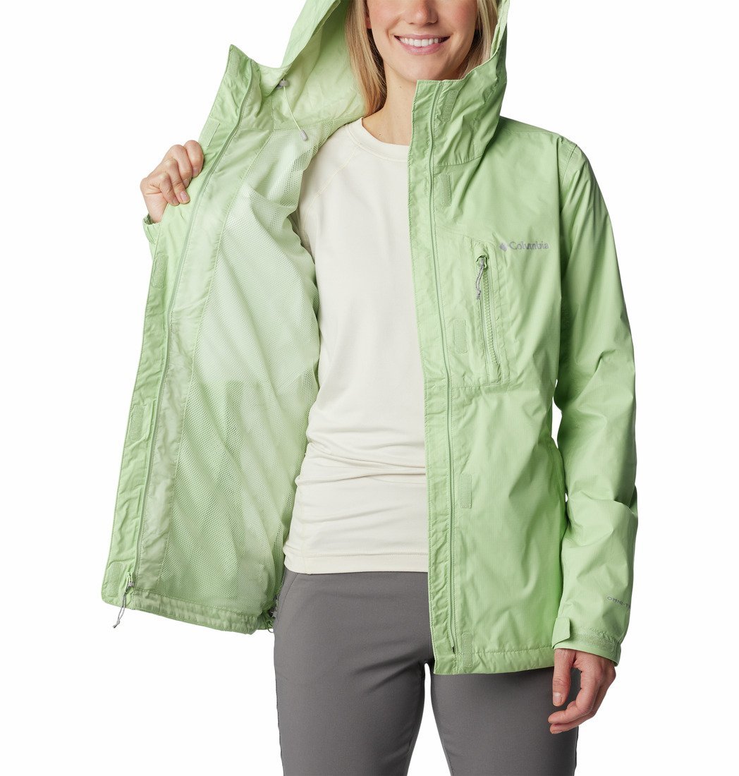 Bunda Columbia Pouring Adventure™ II Jacket W - svetlo zelená