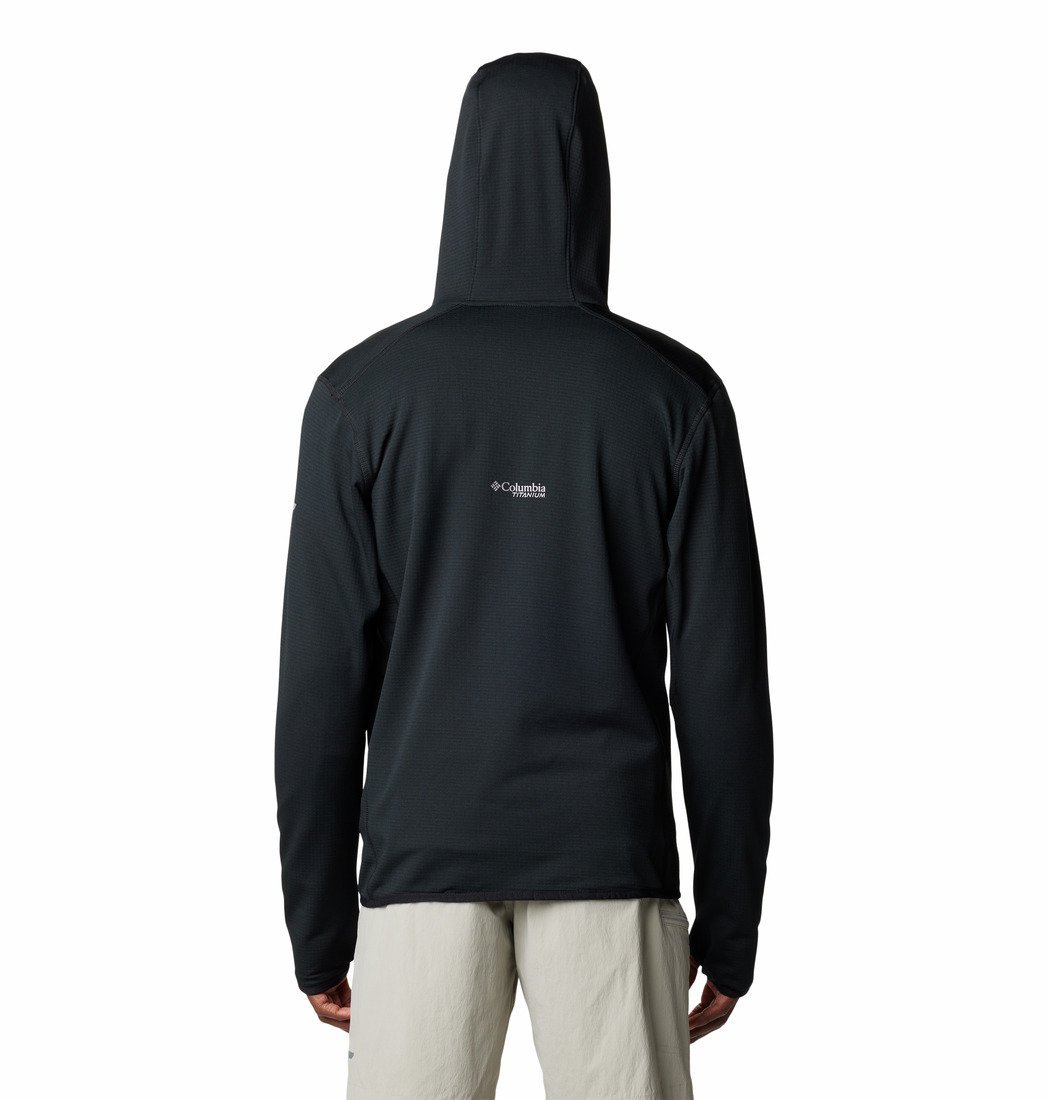 Mikina Columbia Triple Canyon™ Grid Fleece Hooded FZ M - čierna