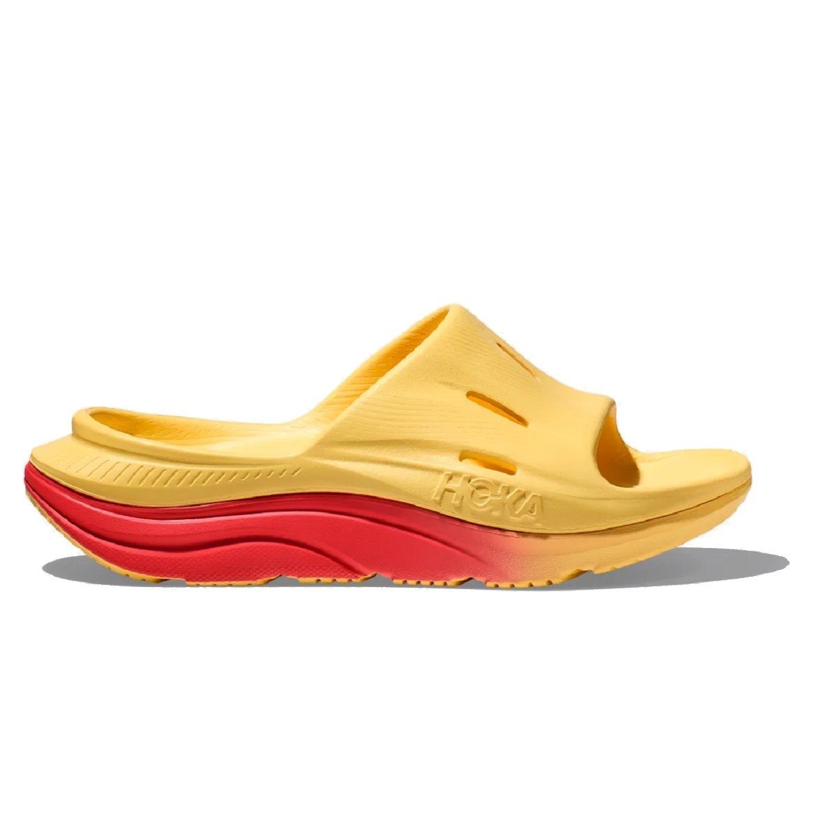 Papuče Hoka Ora Recovery Slide 3 - žltá/červená