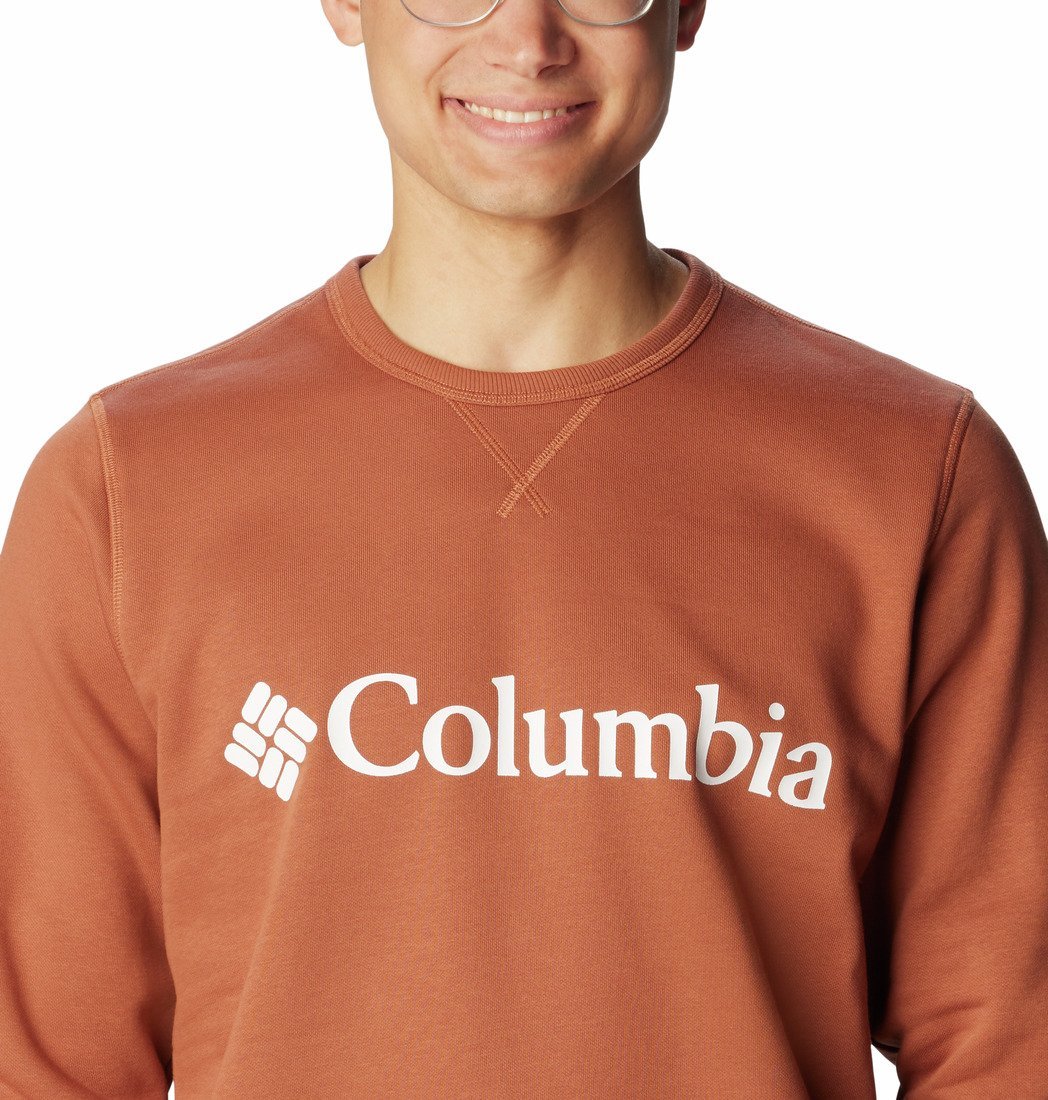 Columbia Logo Fleece Crew M - oranžová