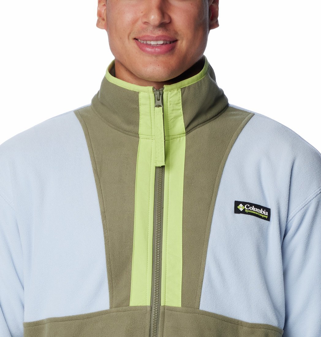 Columbia Back Bowl™ Fleece Lightweight Jacket M - zelená/modrá