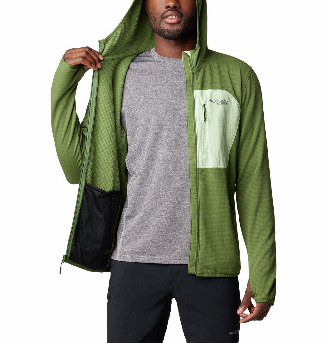 Columbia Triple Canyon™ Grid Fleece Hooded FZ M - zelená
