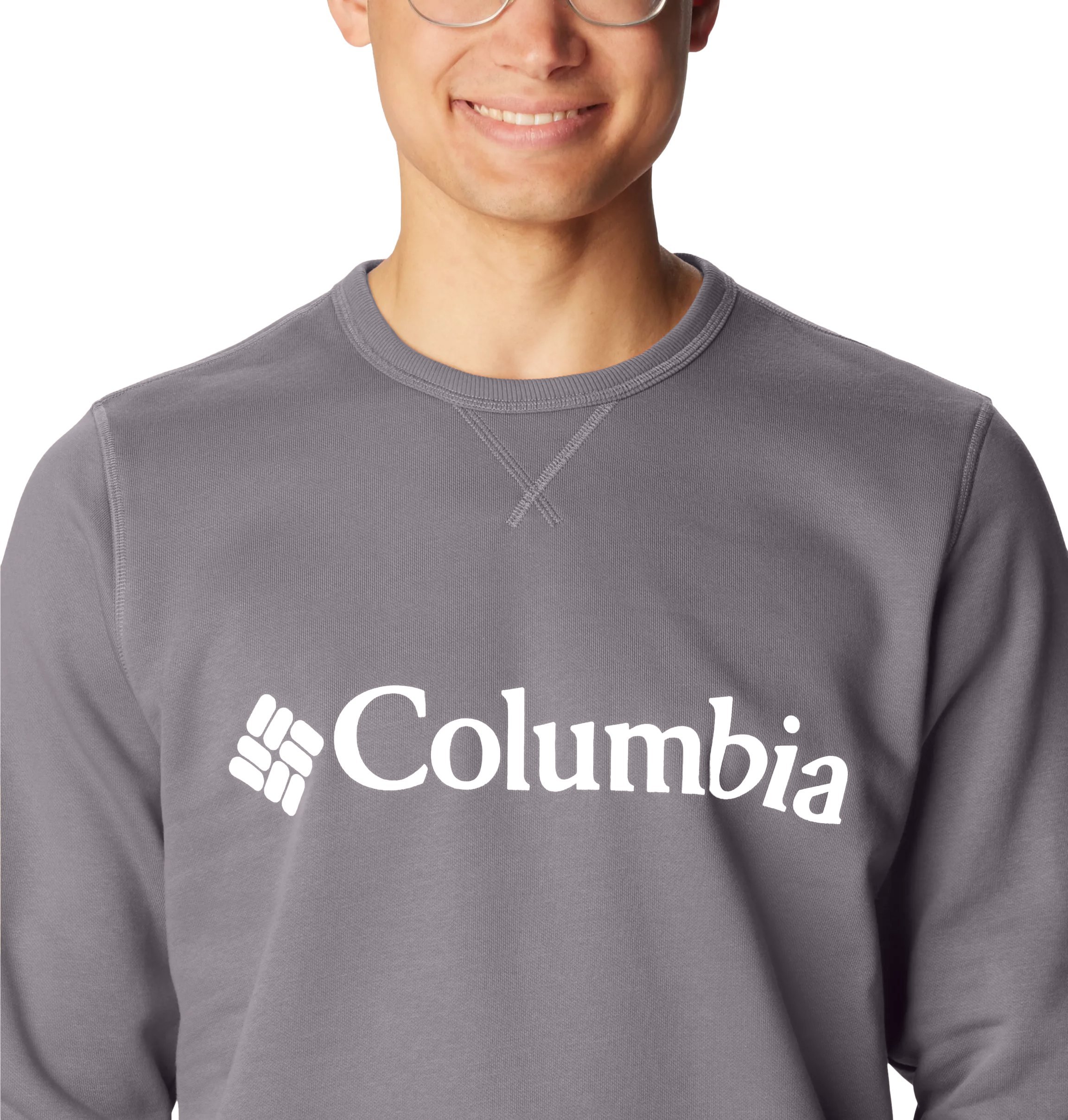 Columbia Logo Fleece Crew M - šedá