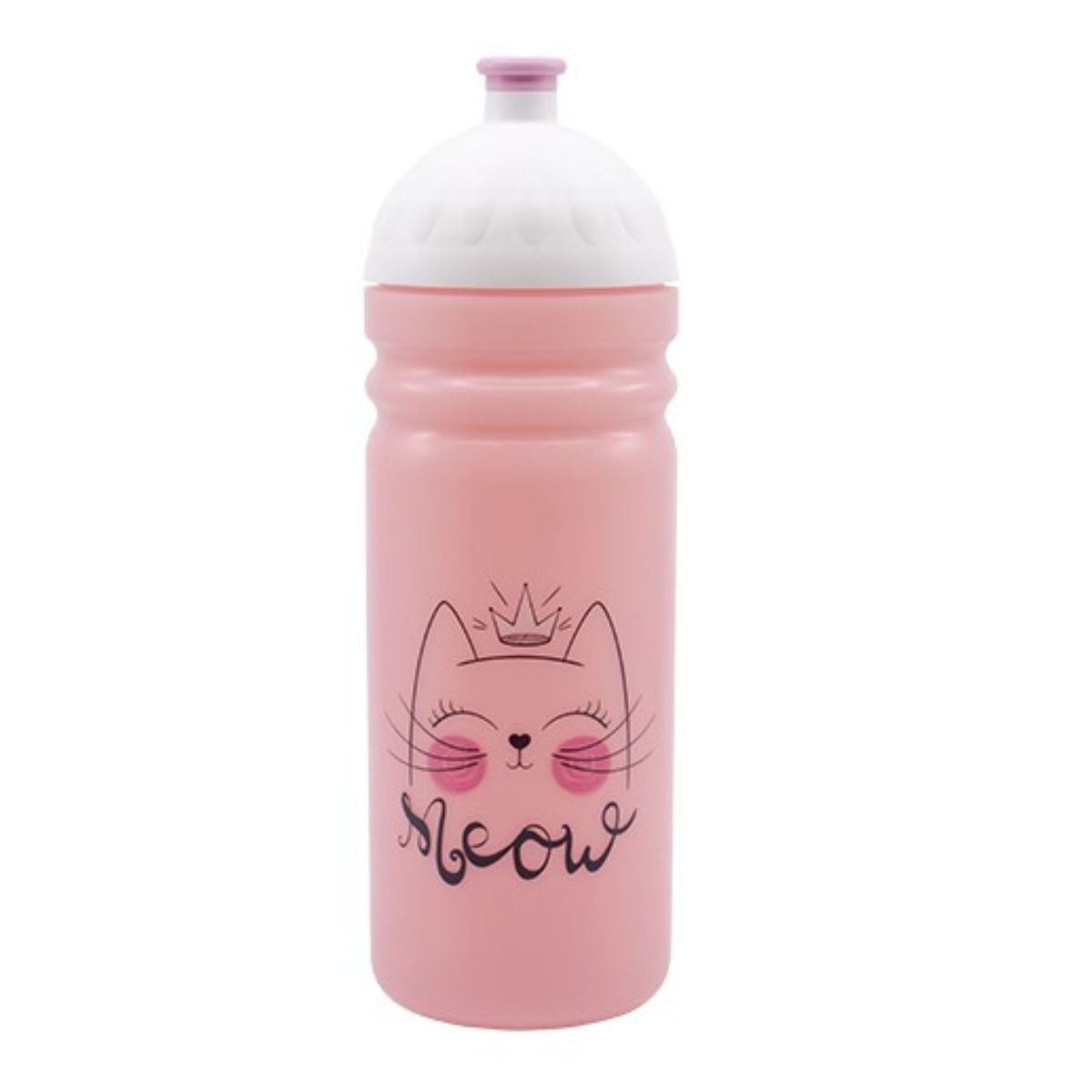 Fľaša Zdravá láhev Meow 0,7L - ružová