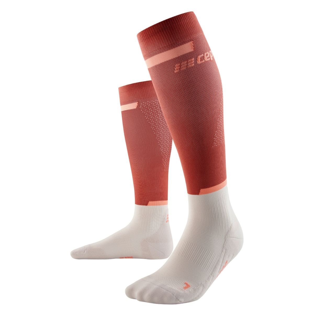 Ponožky CEP 4.0 W - červená/biela