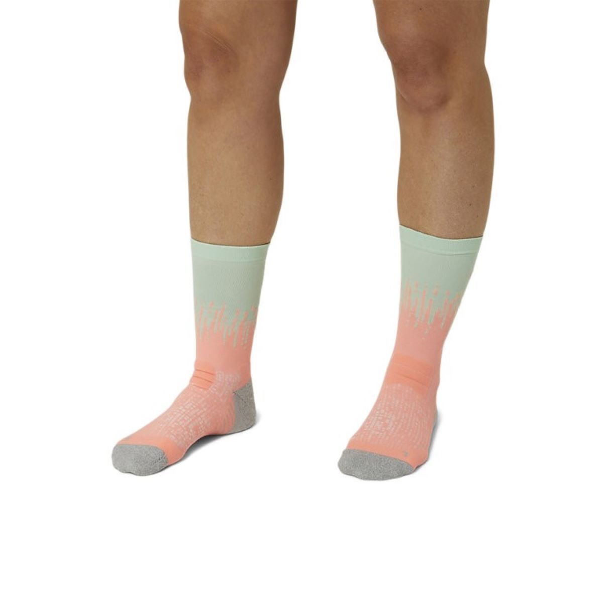 Ponožky Asics Performance Run Sock Crew - oranžová/zelená