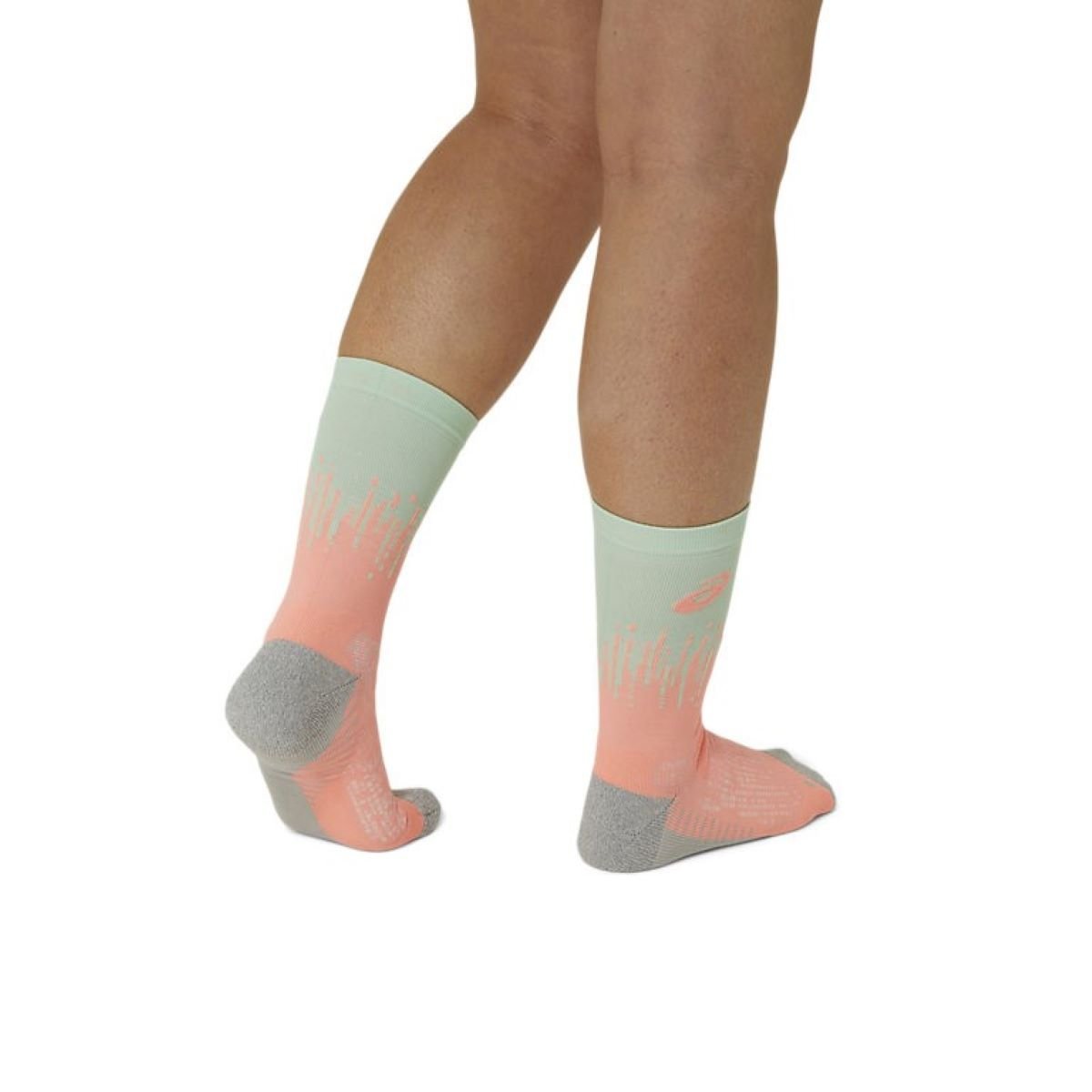 Ponožky Asics Performance Run Sock Crew - oranžová/zelená