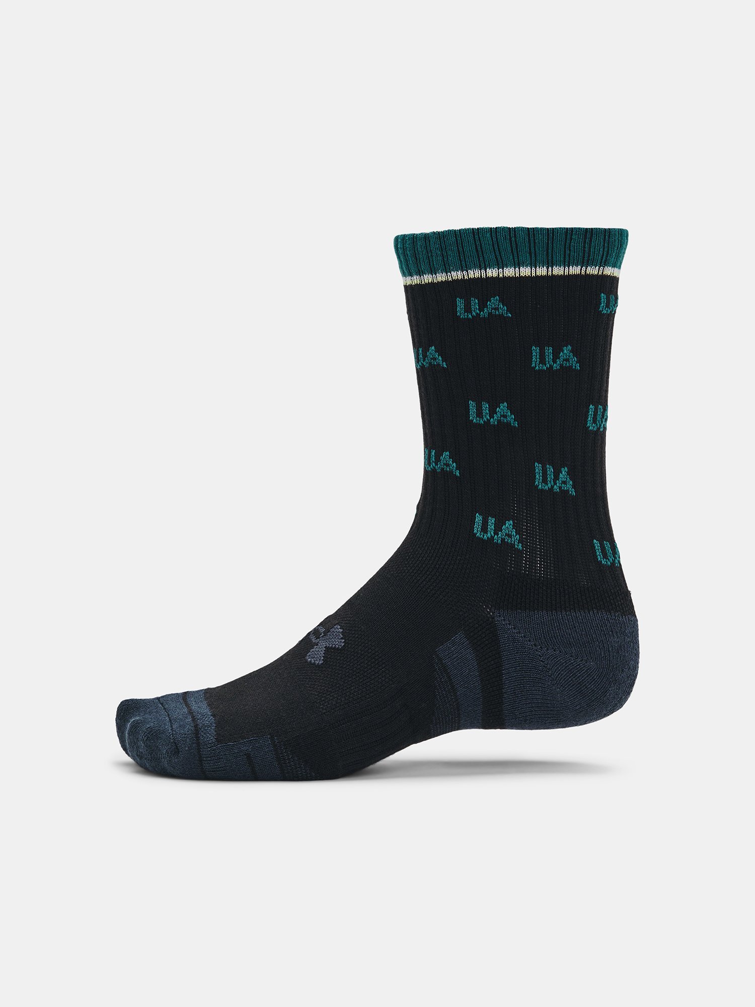 Ponožky Under Armour UA Perf Cotton Nov 2ks Mid-BLK