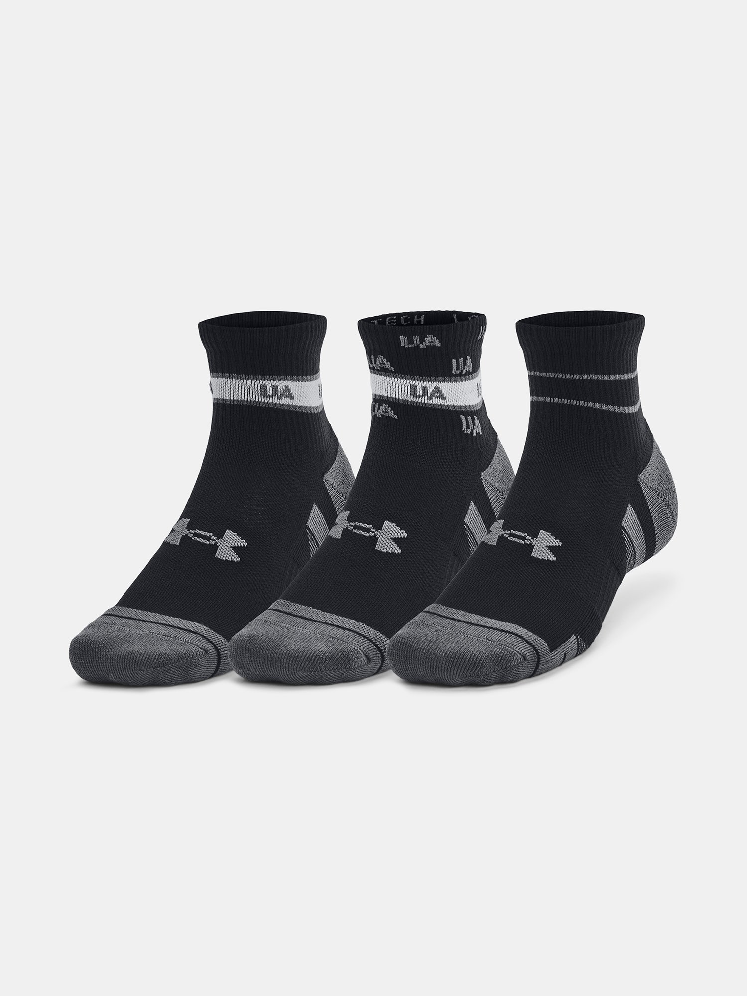 Ponožky Under Armour UA Perf Tech Nvlty 3ks Qtr-BLK