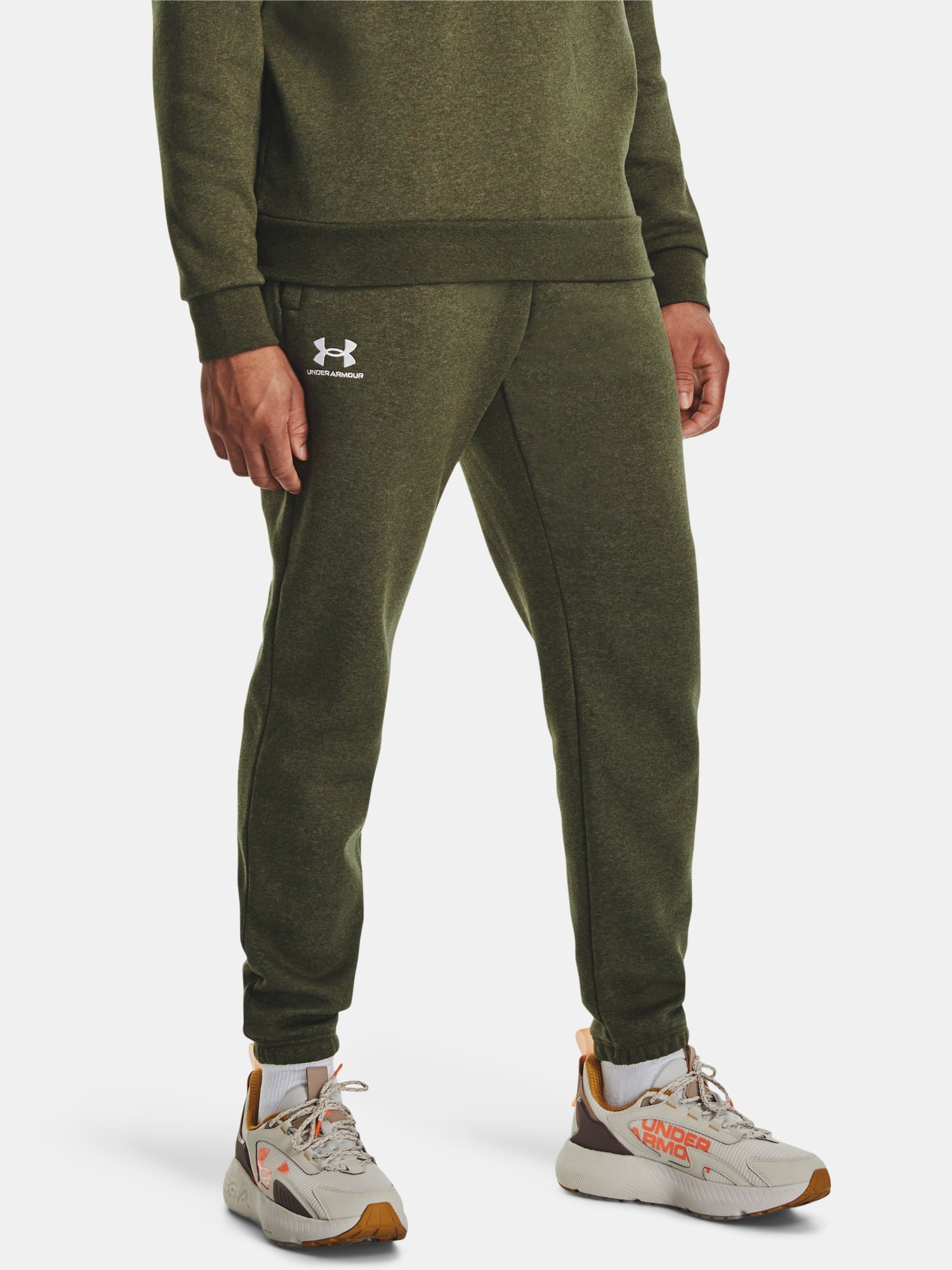 Tepláky Under Armour UA Essential Fleece Jogger - zelená