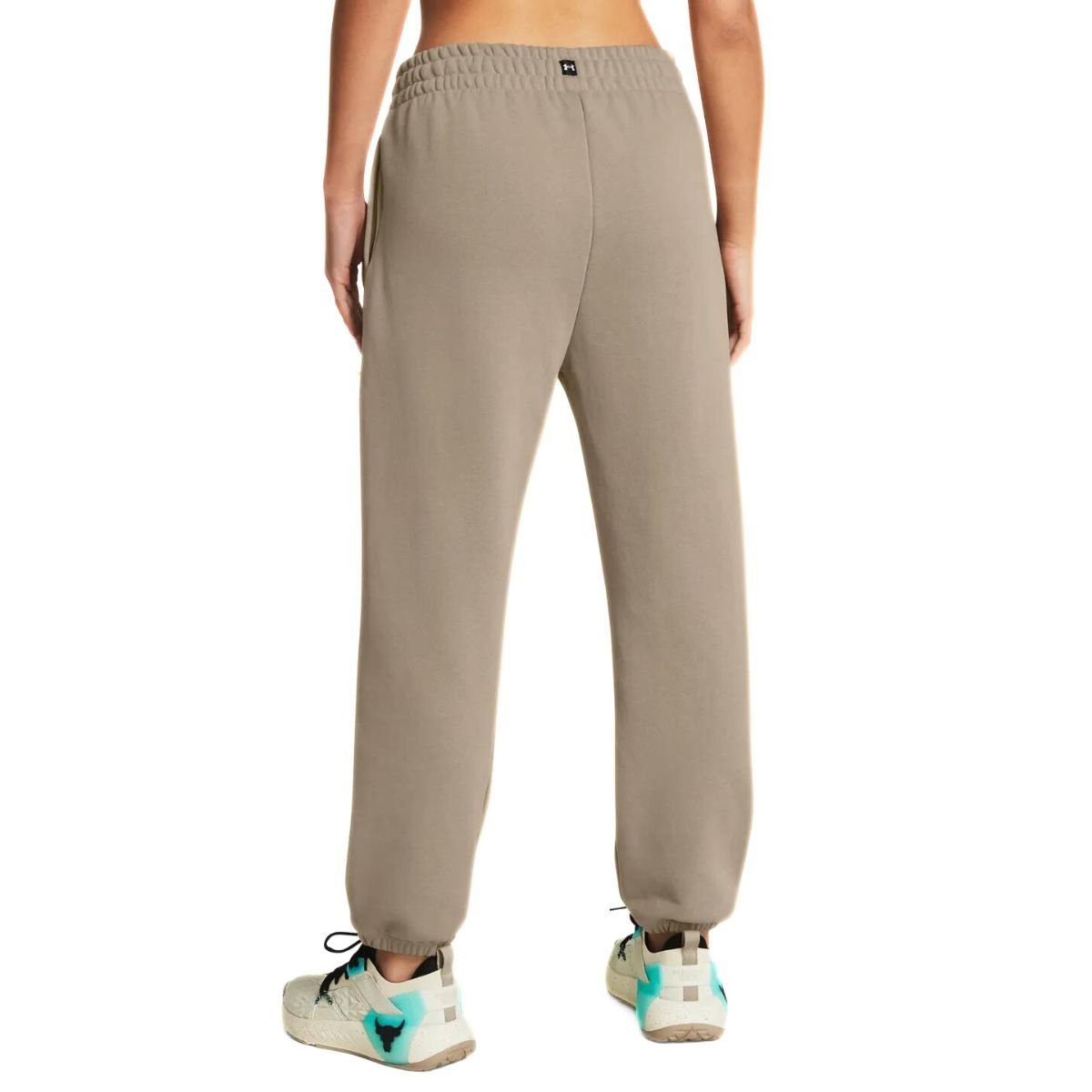 Tepláky Under Armour Project Rock Q1 HW Terry Pant W - hnedá
