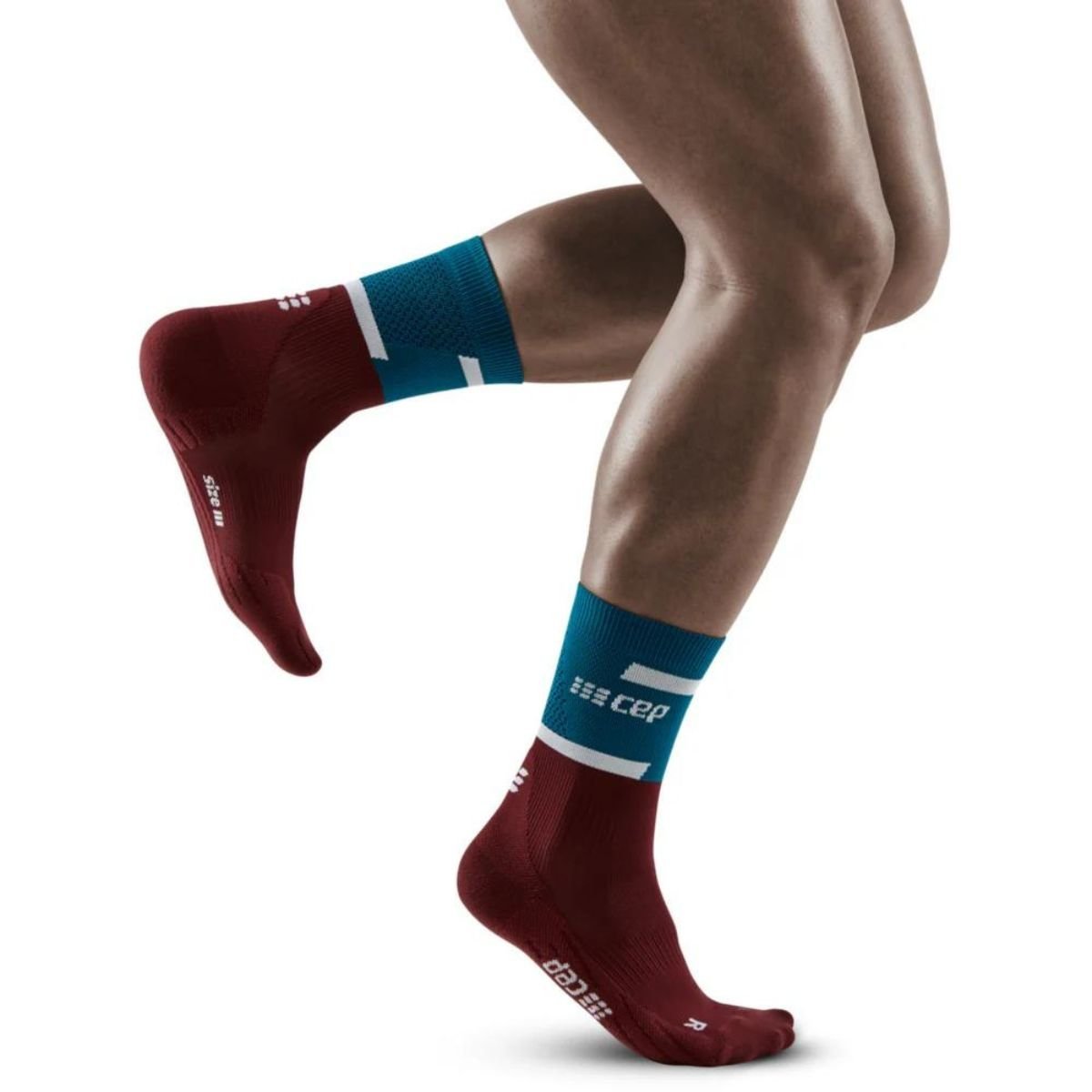 Vysoké ponožky CEP 4.0 M - modré/červené