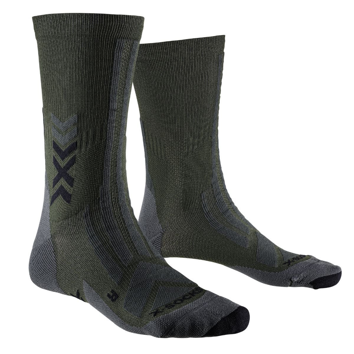 Ponožky X-Bionic Hike Discover Crew - zelené/čierne