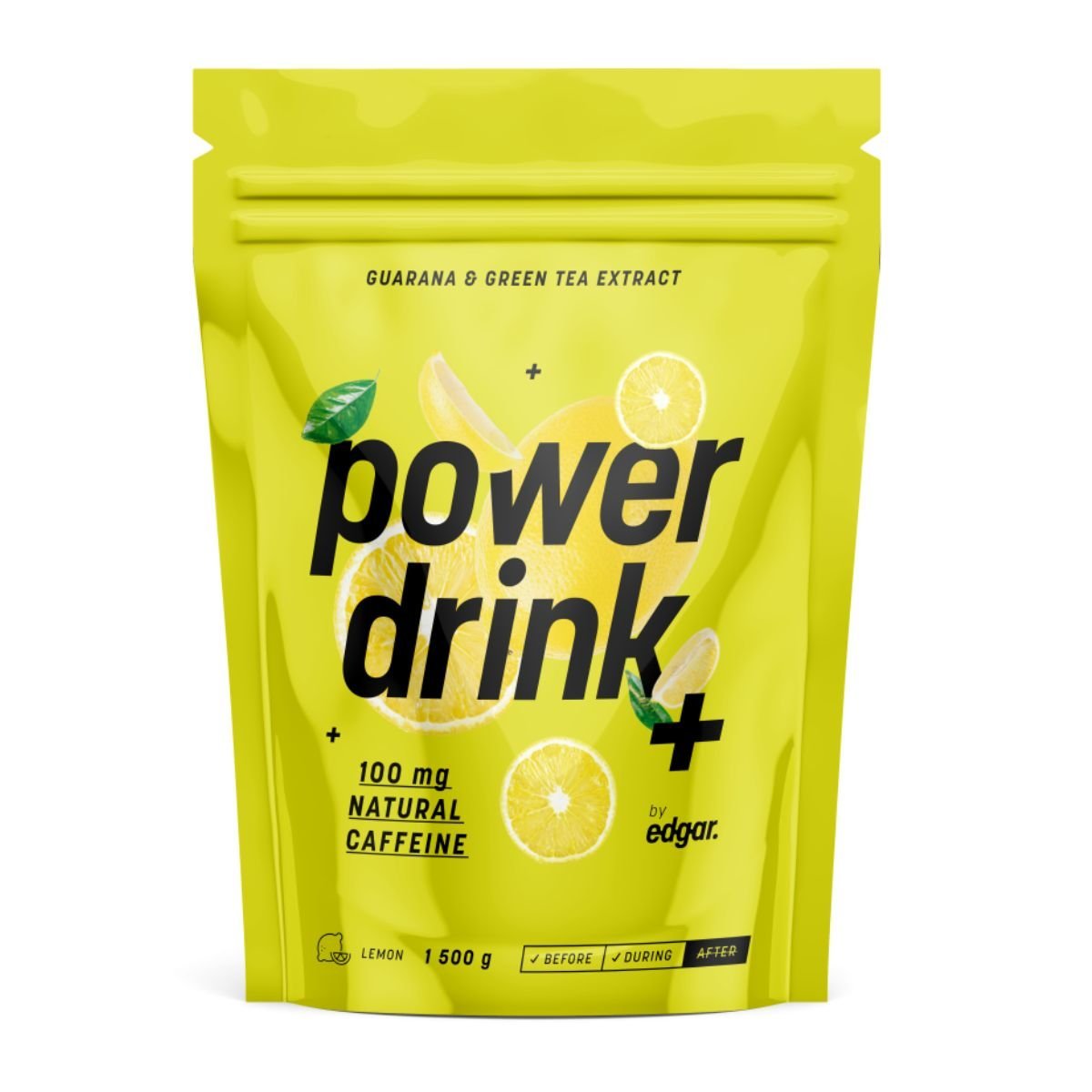 Edgar Powerdrink, 600 g - citrón