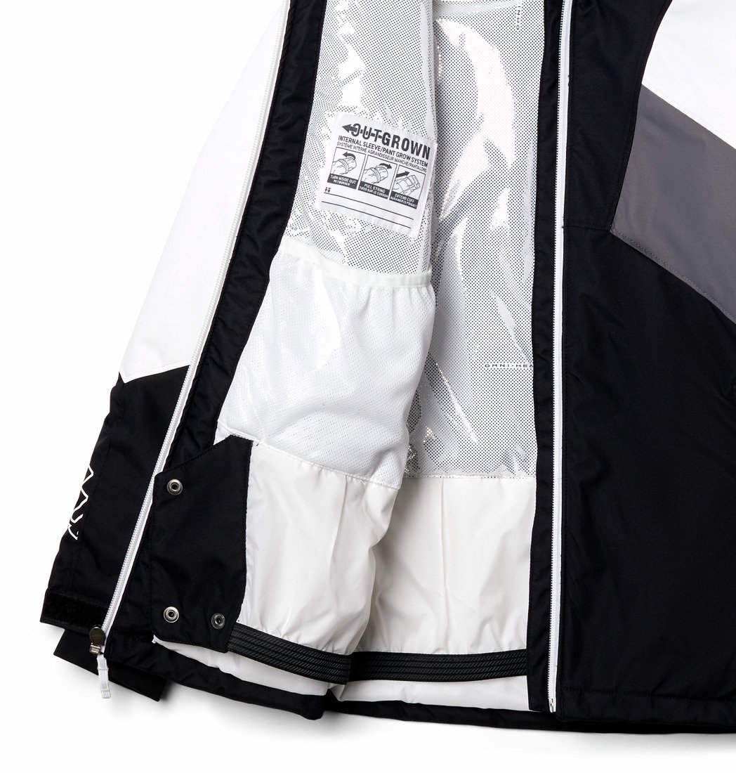 Bunda Columbia Alpine Diva™ Jacket J - biela/čierna/sivá