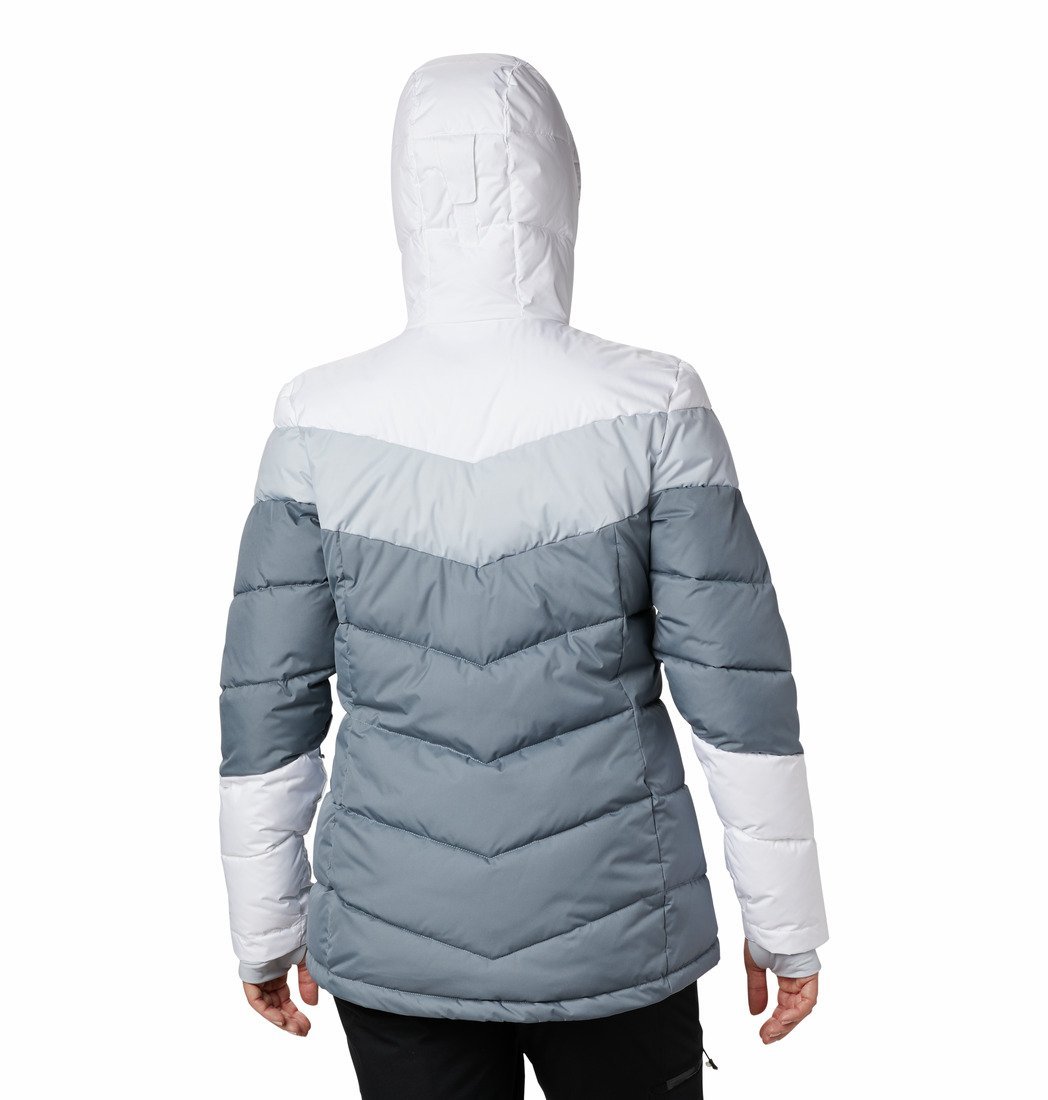 Bunda Columbia Abbott Peak™ Insulated Jacket W - sivá/biela