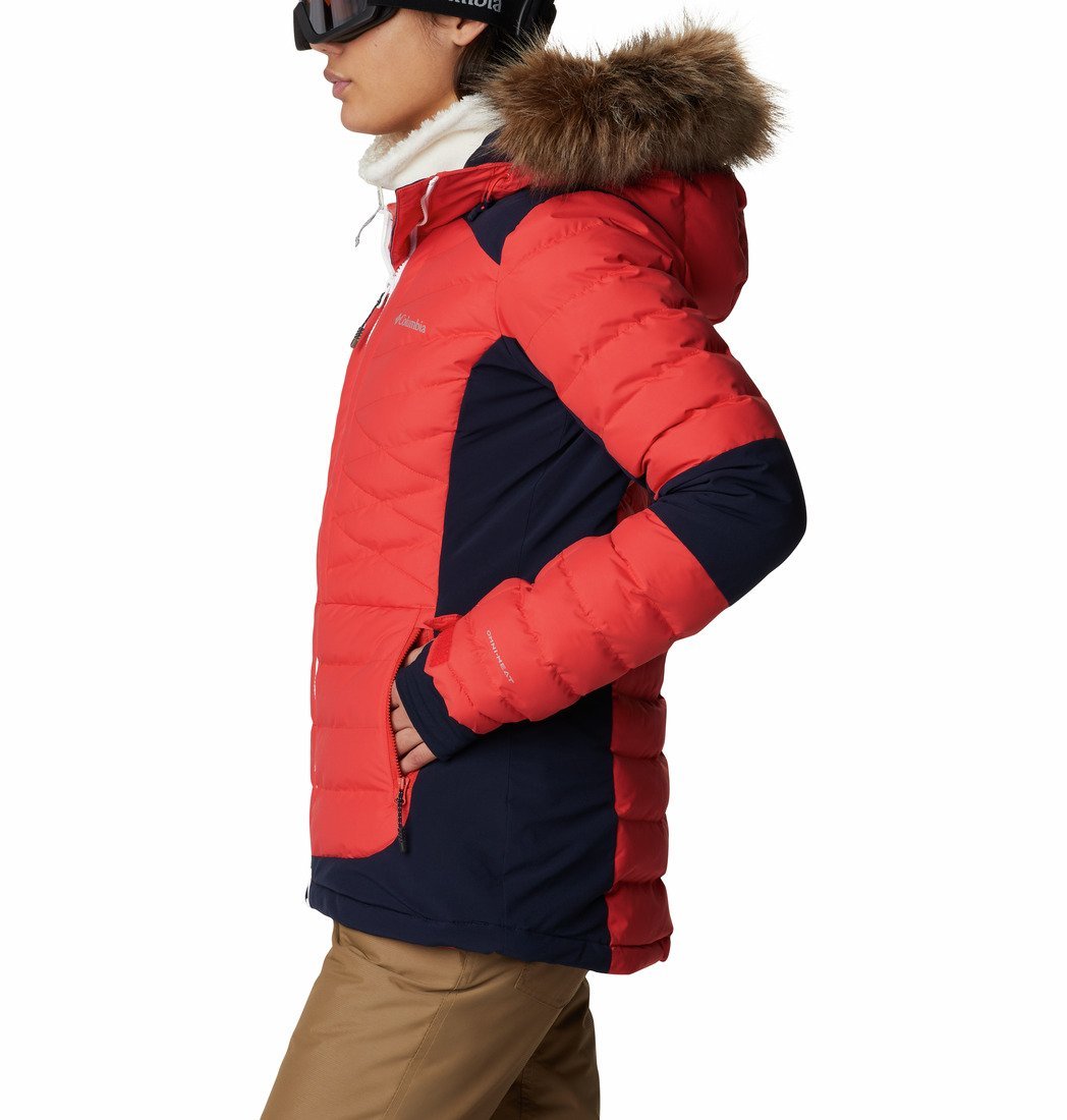 Bunda Columbia Bird Mountain™ Insulated Jacket W - oranžová/tmavomodrá