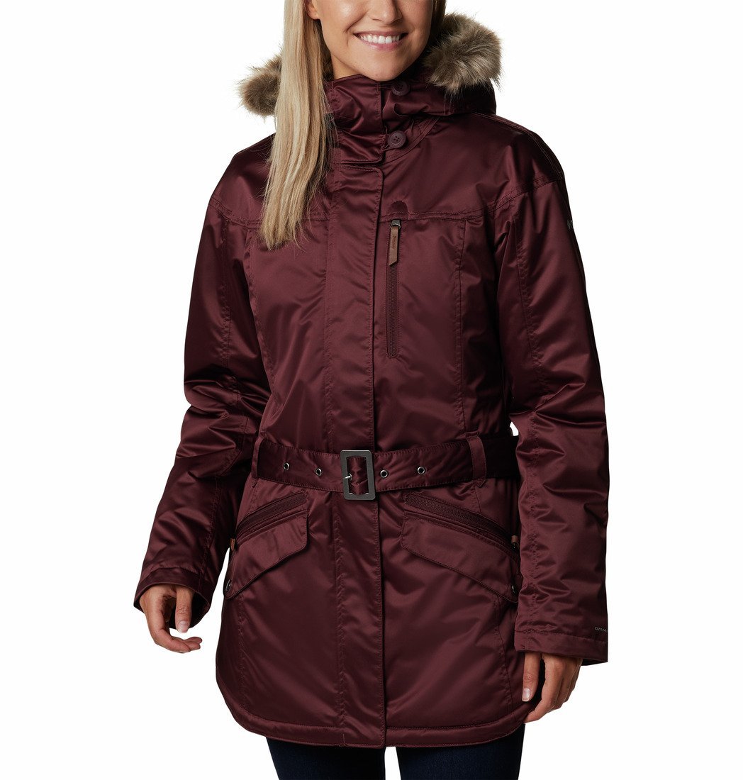 Bunda Columbia Watson Lake™ Insulated Jacket W - tmavočervená/fialová