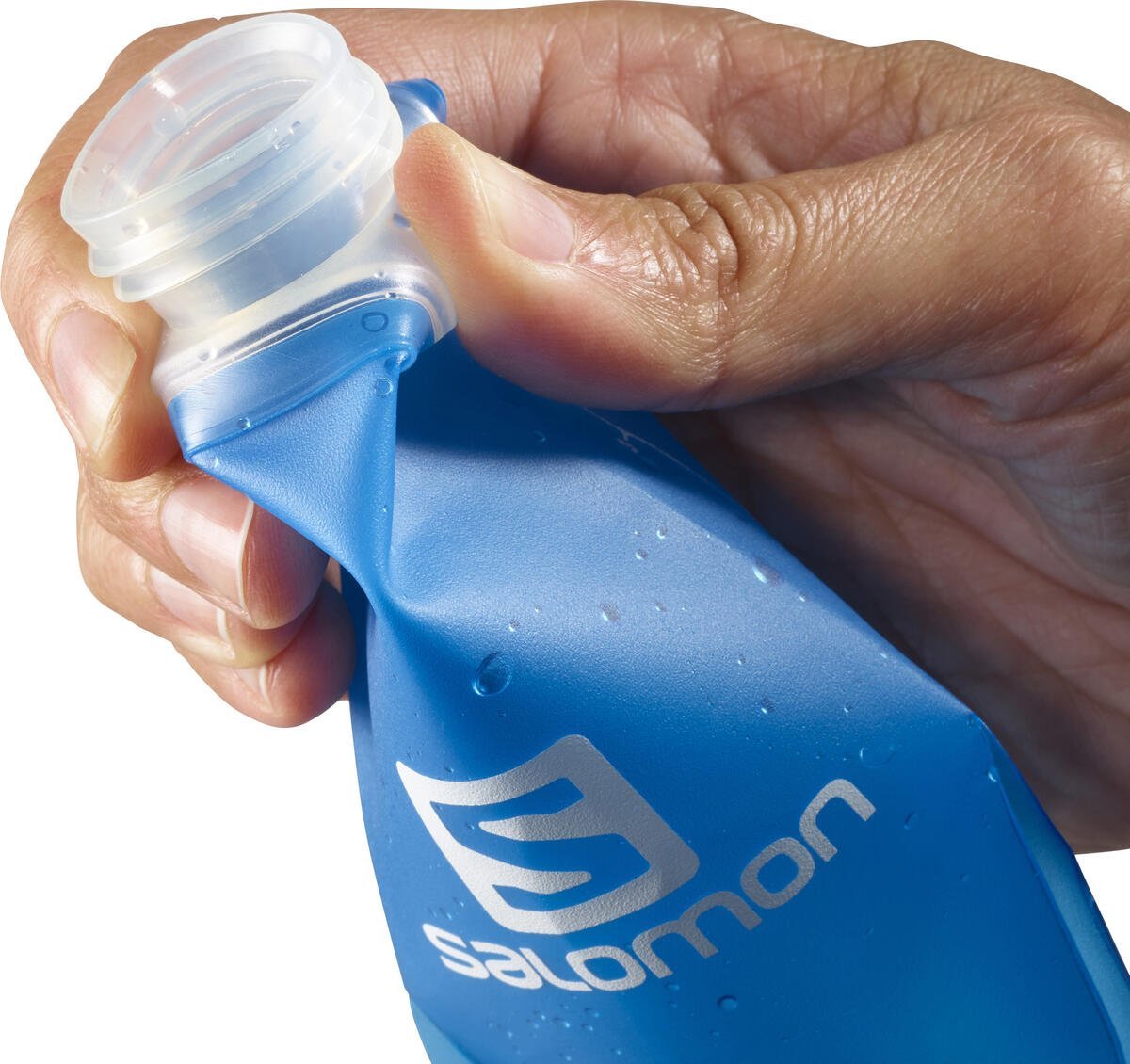 Fľaštička na pitie Salomon Soft Flask 150/5 oz STD 28 None - modrá/biela