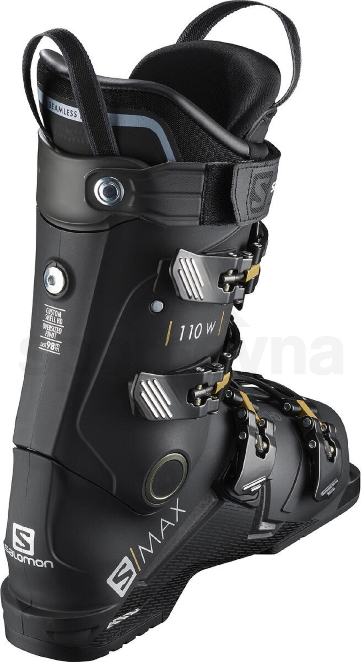 Lyžiarske topánky Salomon S/Max 110 W Black - čierna/zlatá