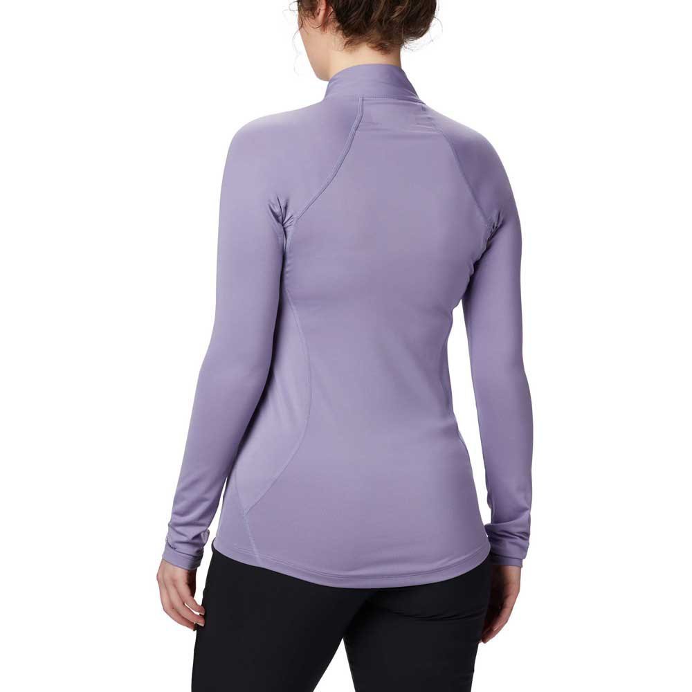 Funkčné tričko Columbia Midweight Stretch Long Sleeve Half Zip - fialová