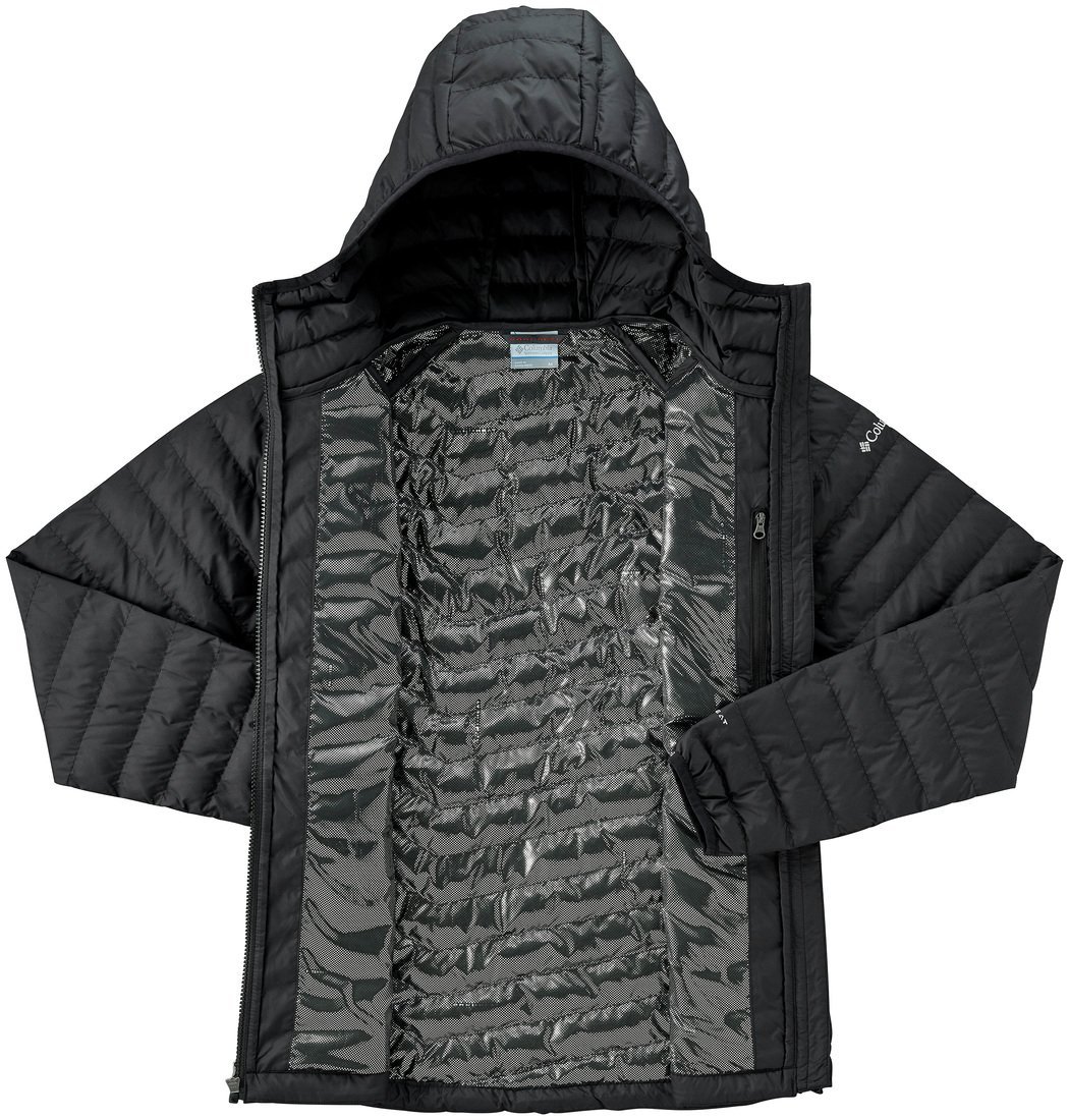 Bunda Columbia Powder Lite™ Hooded Jacket W - čierna
