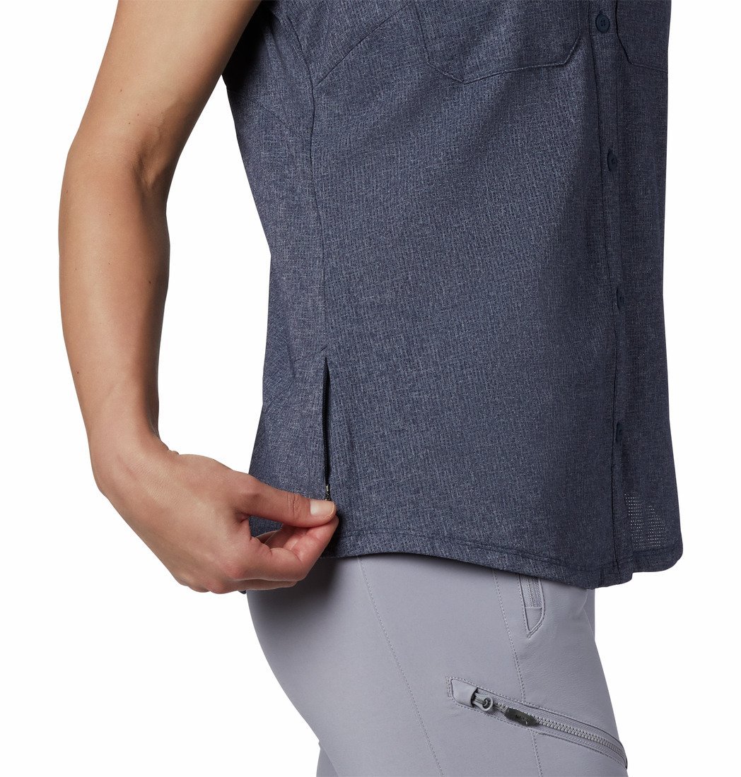Košeľa Columbia Irico™ Short Sleeve - sivá/tmavomodrá