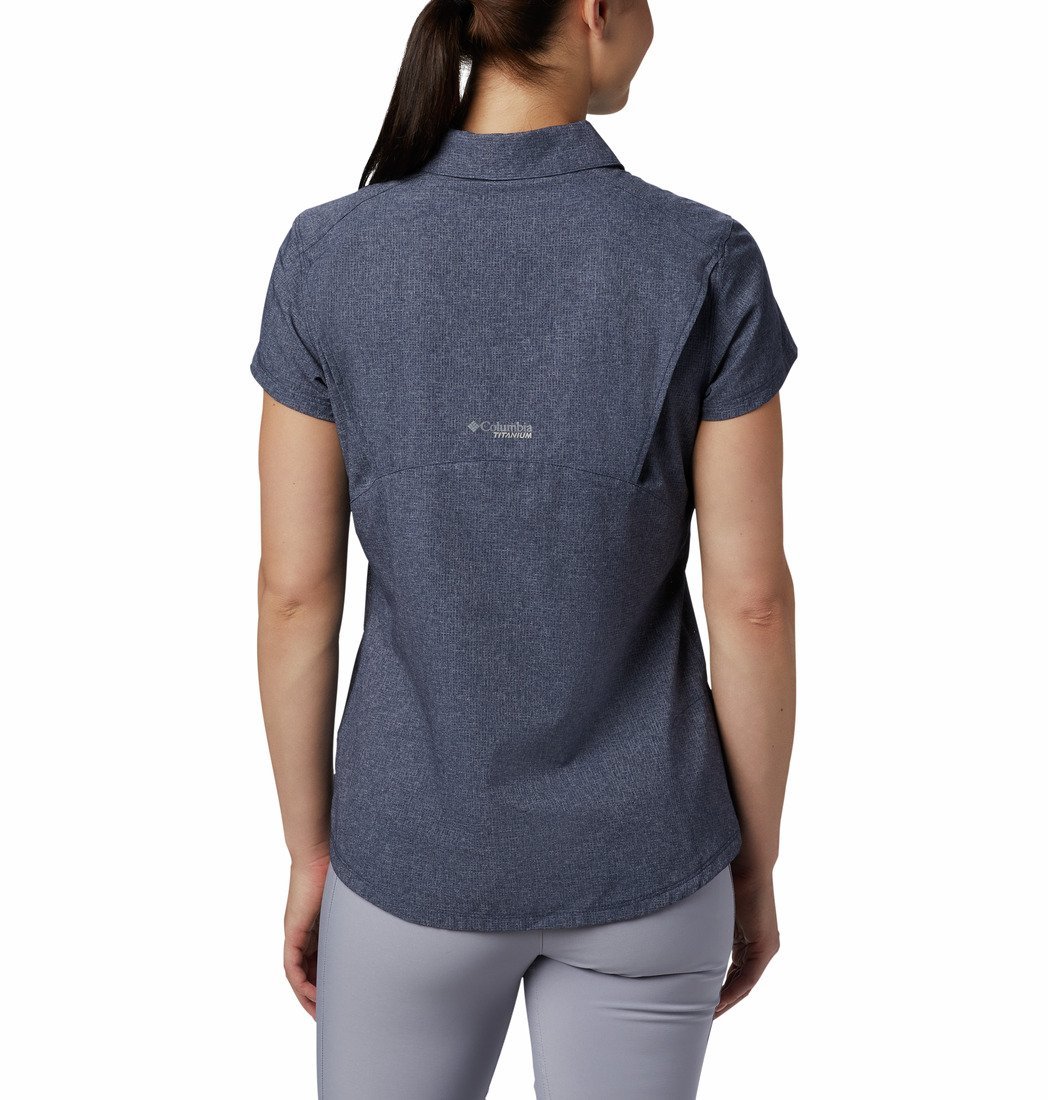Košeľa Columbia Irico™ Short Sleeve - sivá/tmavomodrá