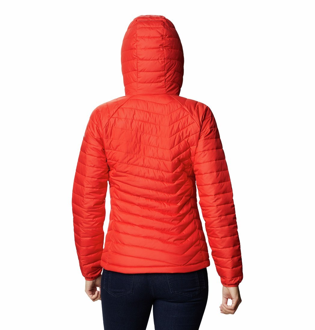 Bunda Columbia Powder Lite™ Hooded Jacket W - oranžová