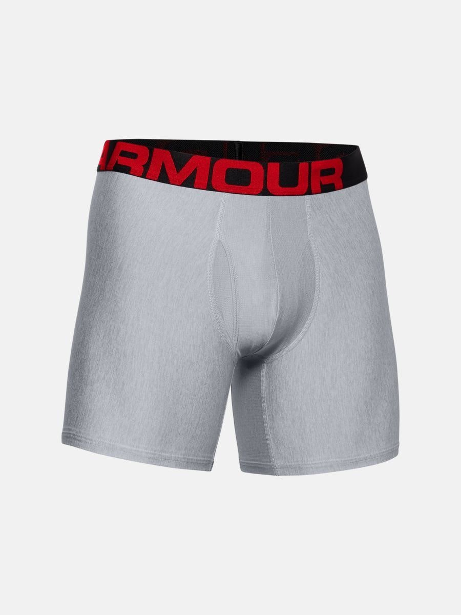Boxerky Under Armour Tech 6in 2 Pack - sivá