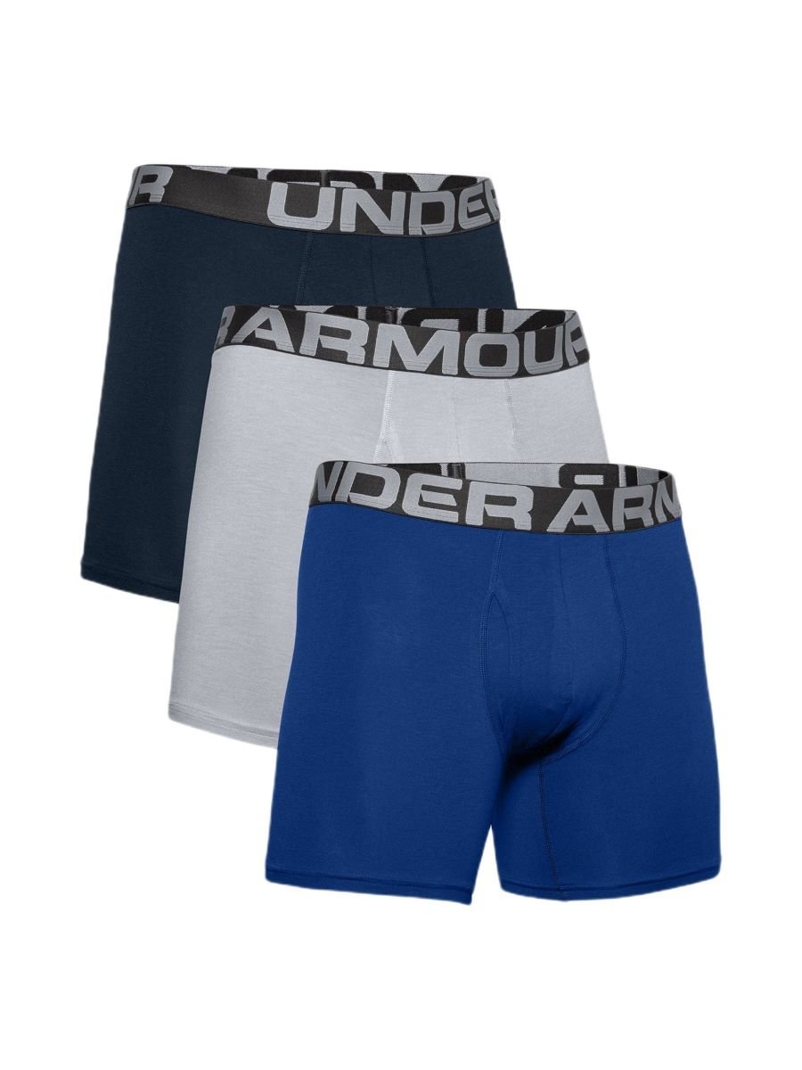 Boxerky Under Armour Charged Cotton 6in 3 Pack M- modrá