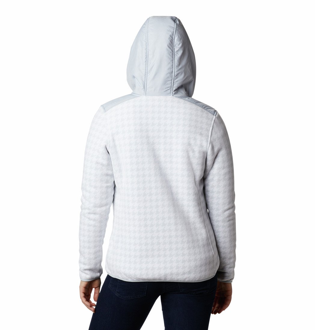 Mikina Columbia Winter Pass™ Print Fleece Full Zip W - biela/sivá