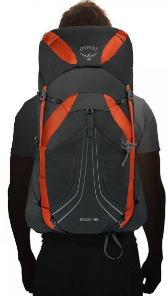 Turistický batoh Osprey Exos 48 II - čierna/oranžová