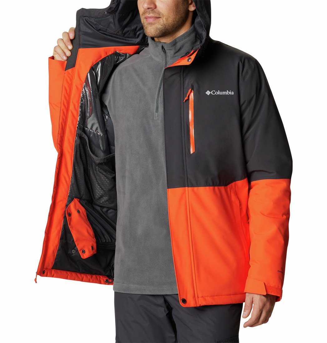 Columbia Winter District™ Jacket M - oranžová/čierna
