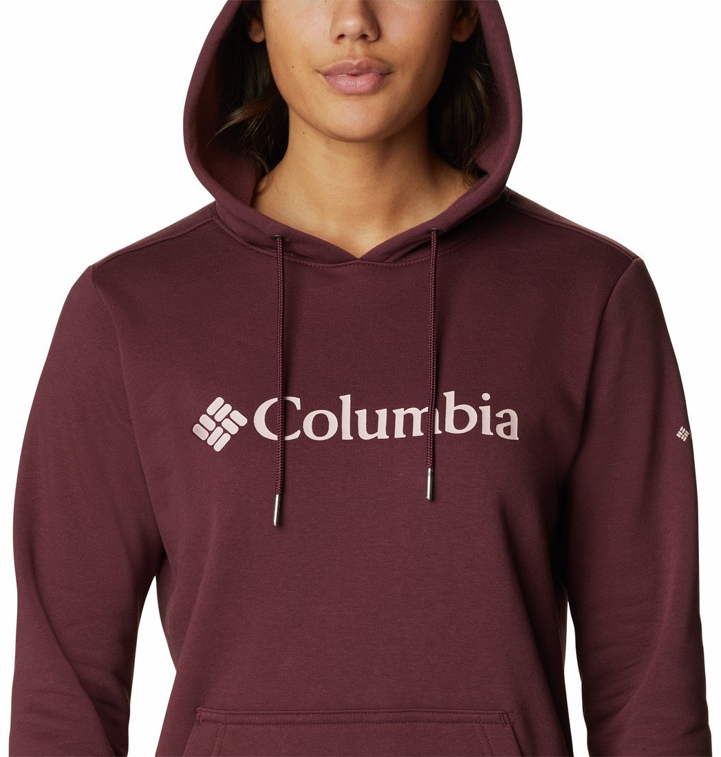 Columbia™ Logo Hoodie W - tmavo červená