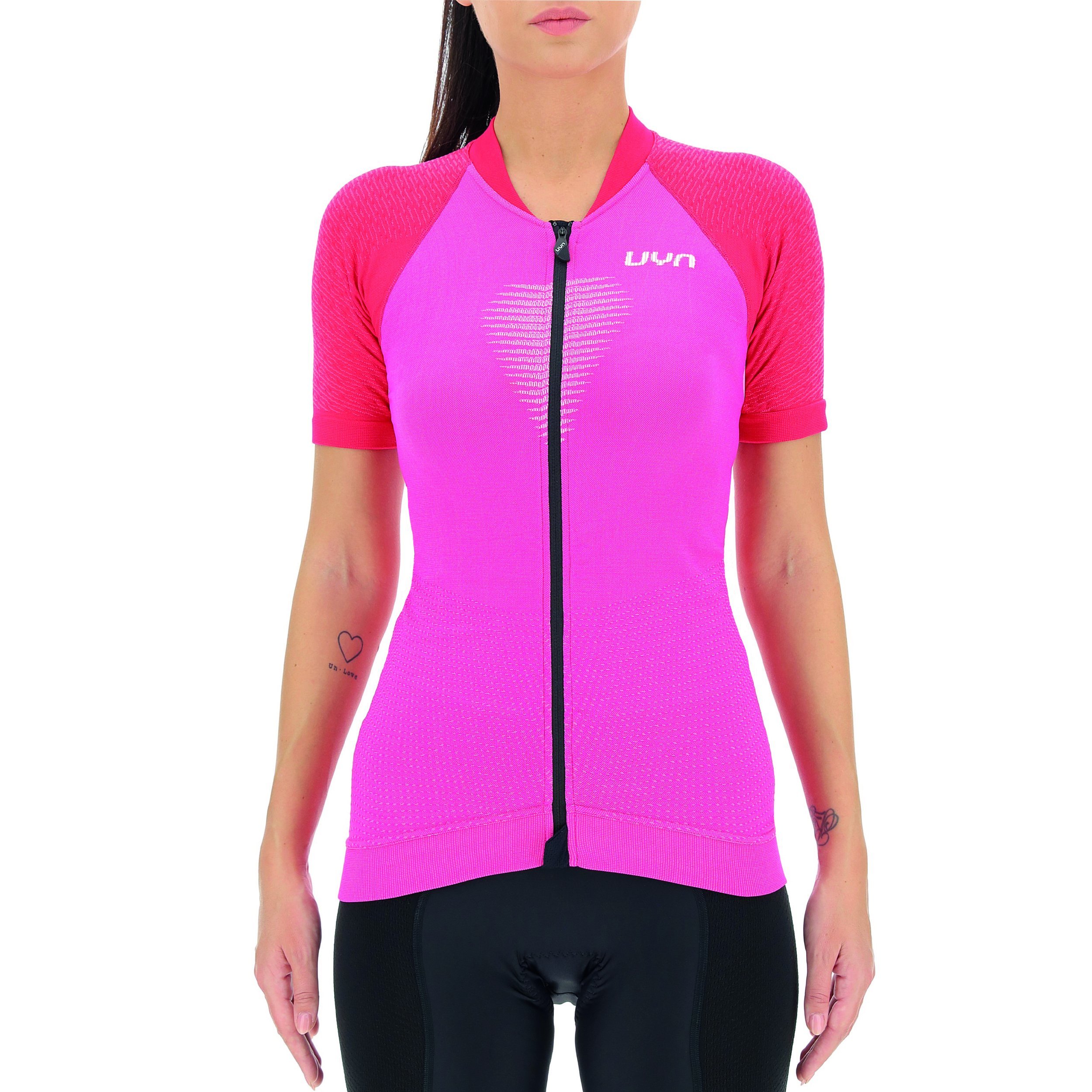 Cyklistický dres UYN Biking Grandfondo W - červená/ružová