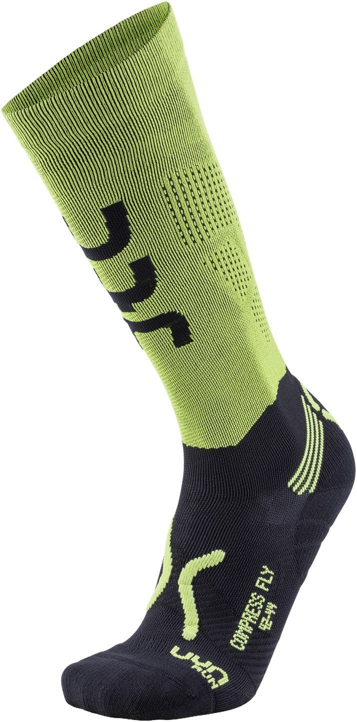 Ponožky RUN COMPRESSION FLY - zelená/čierna