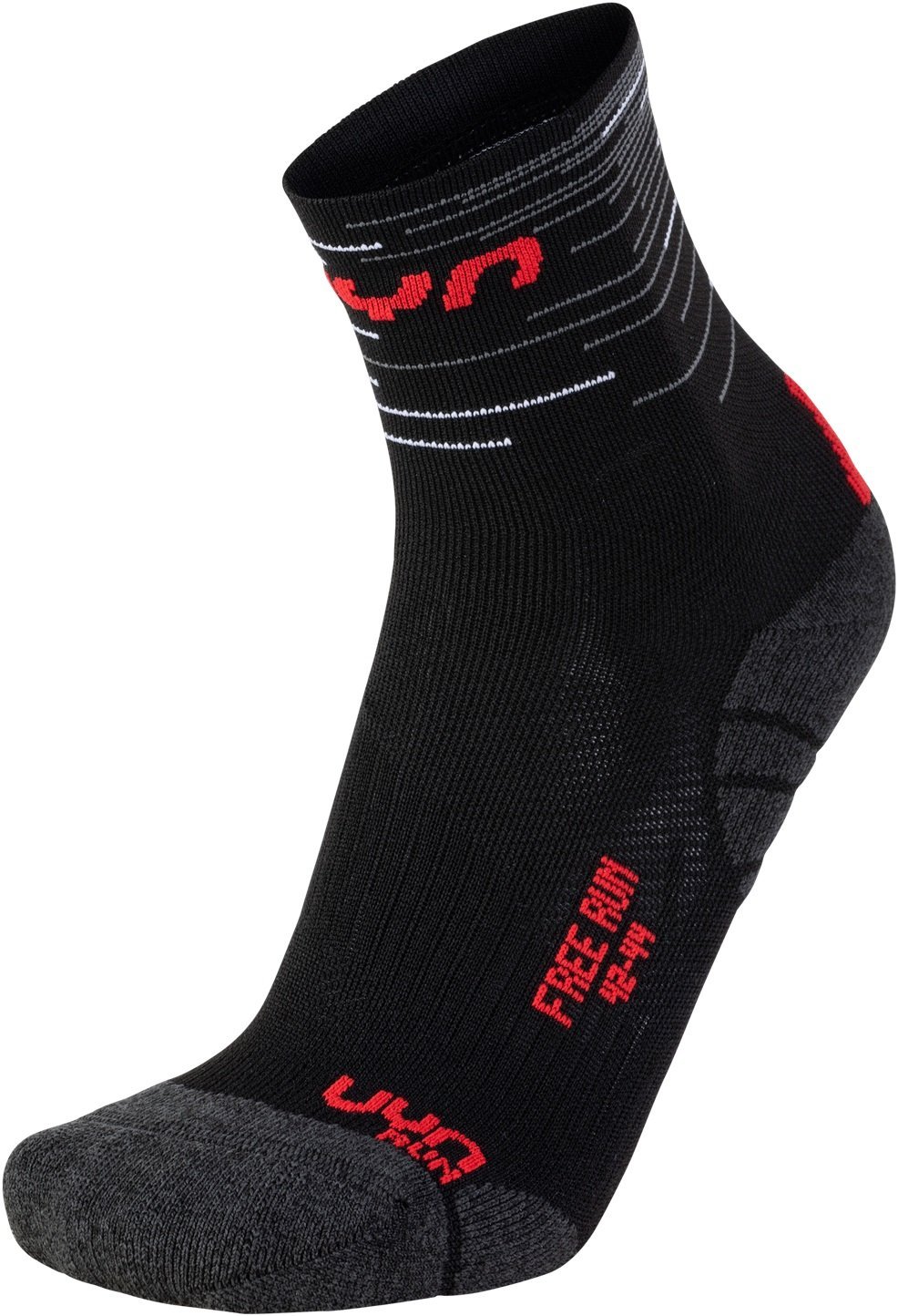Ponožky UYN FREE RUN - čierna/červená