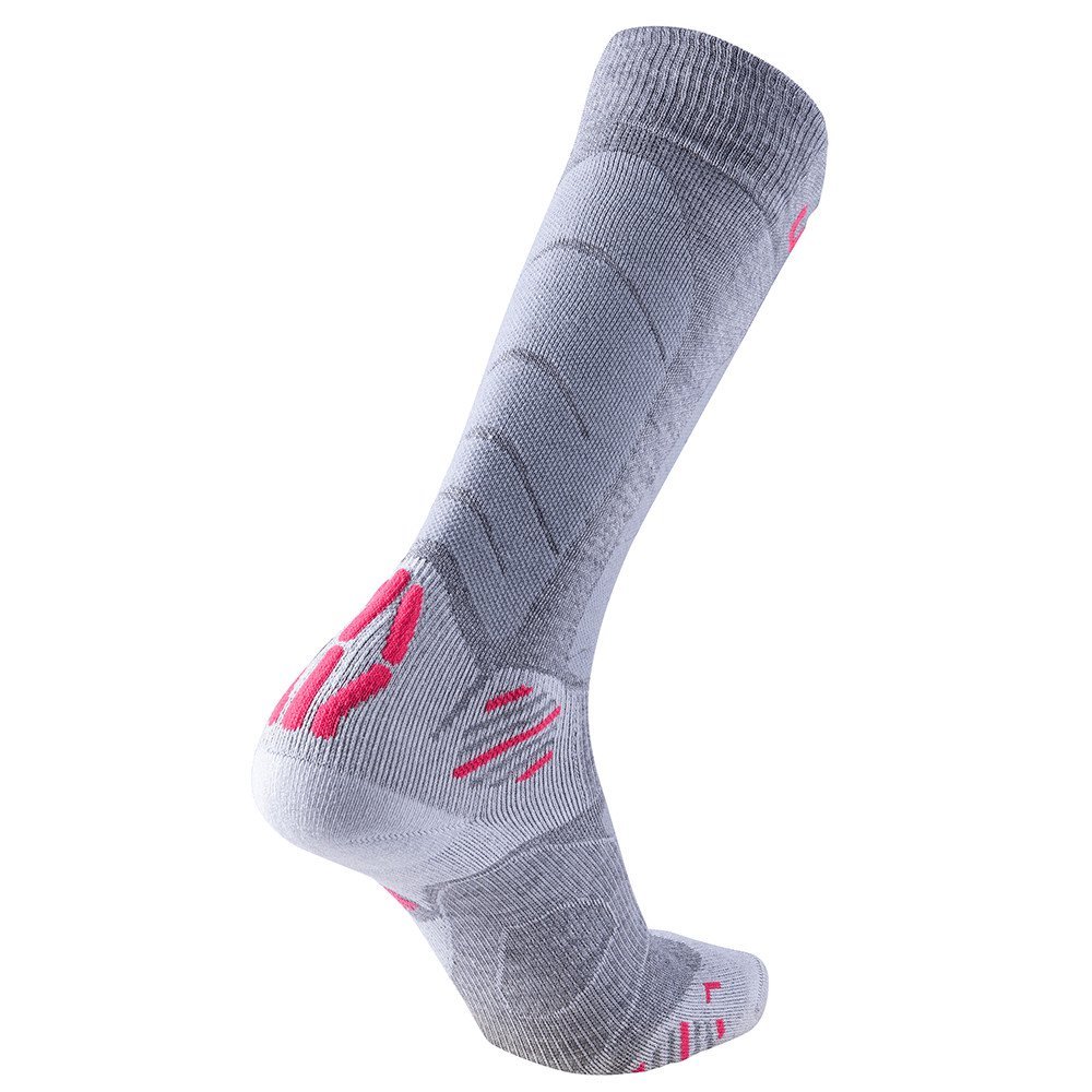 Ponožky UYN Ski Touring W - sivá/ružová