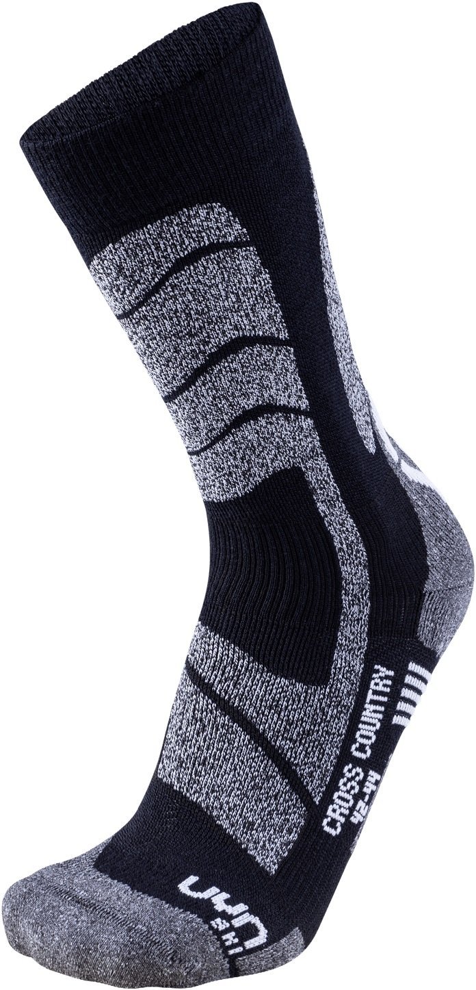 UYN Man Lyžiarske bežecké ponožky M - čierna/sivá