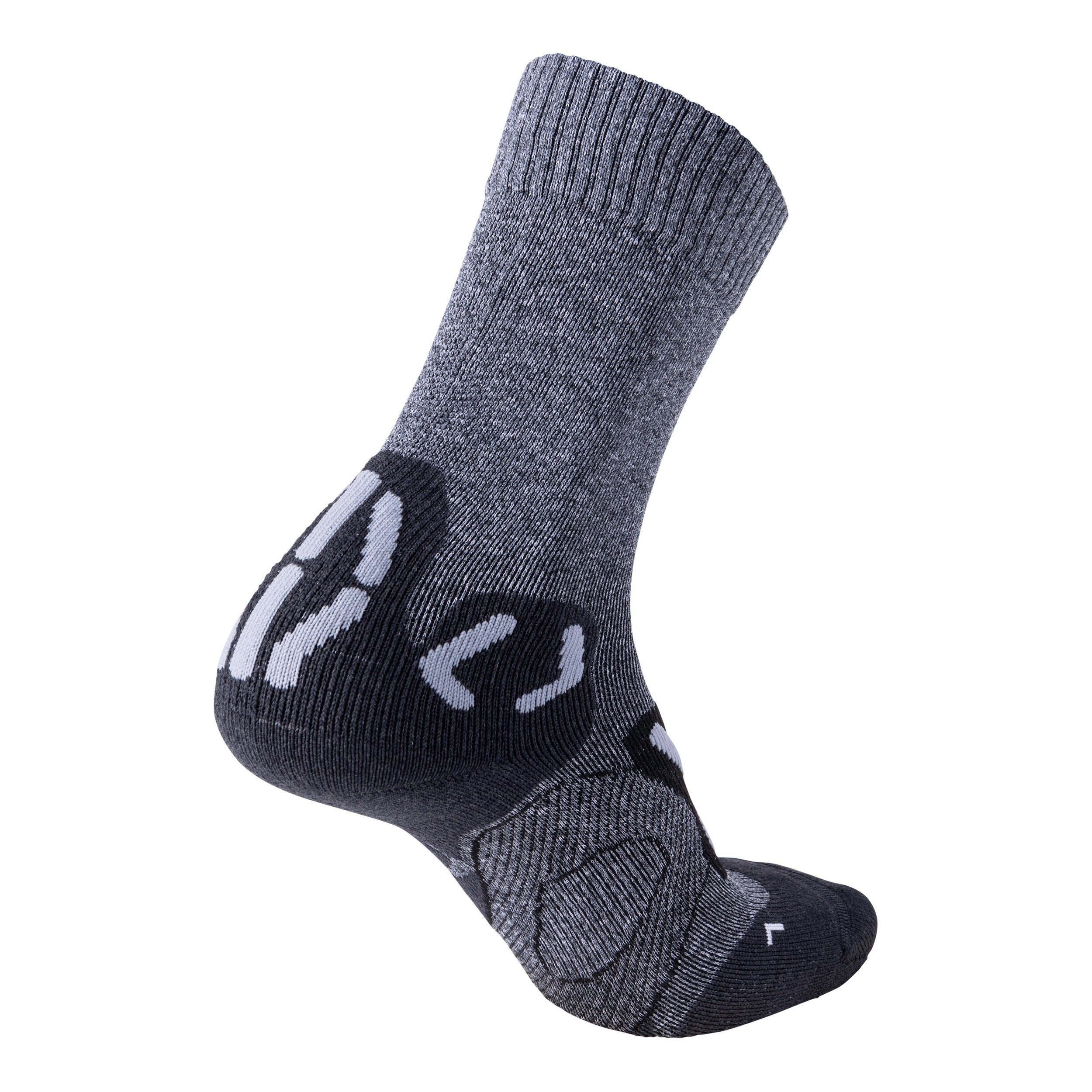 Ponožky UYN TREKKING OUTDOOR EXPLORER MID - sivá/tmavosivá