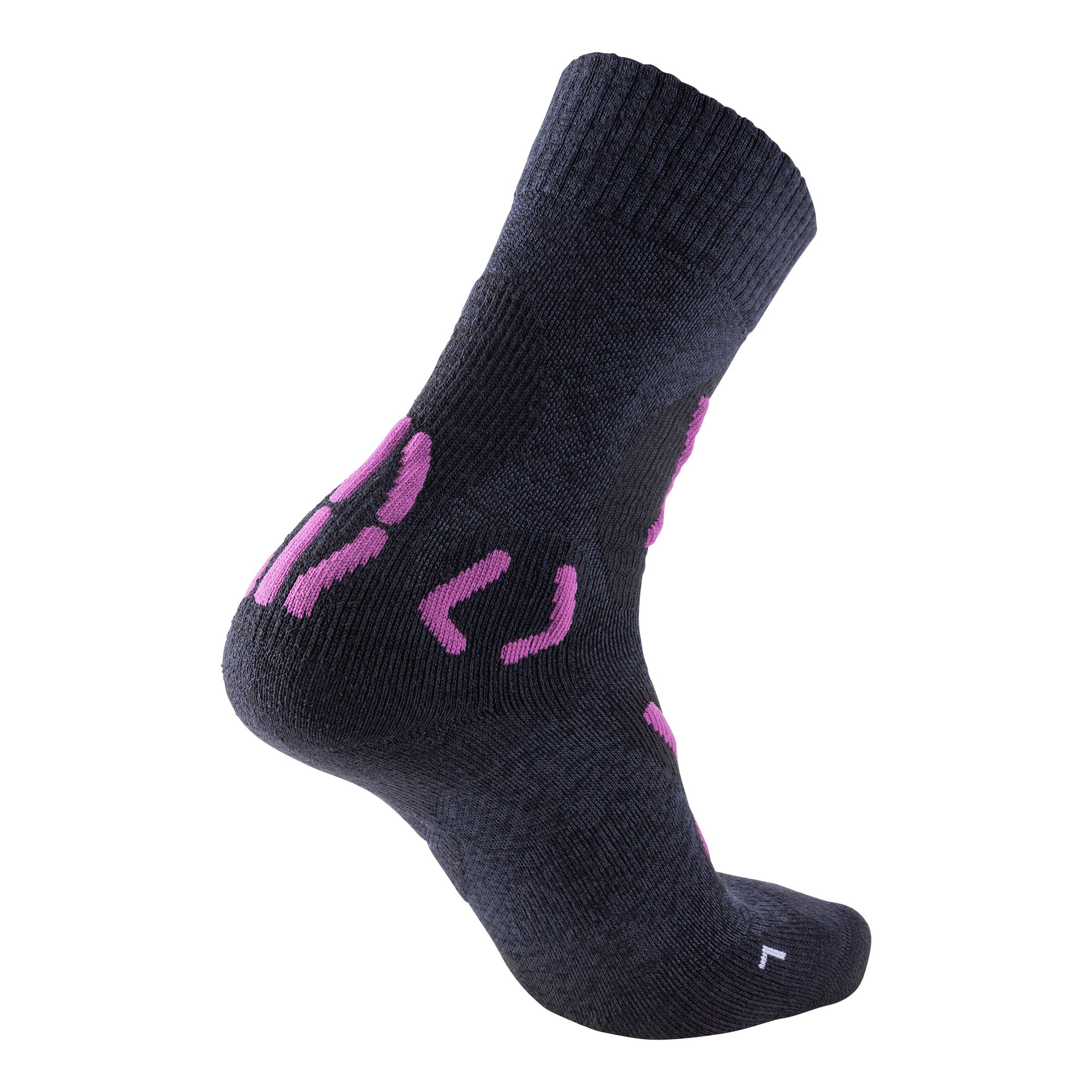 Ponožky UYN TREKKING EXPLORER LIGHT - čierna/fialová