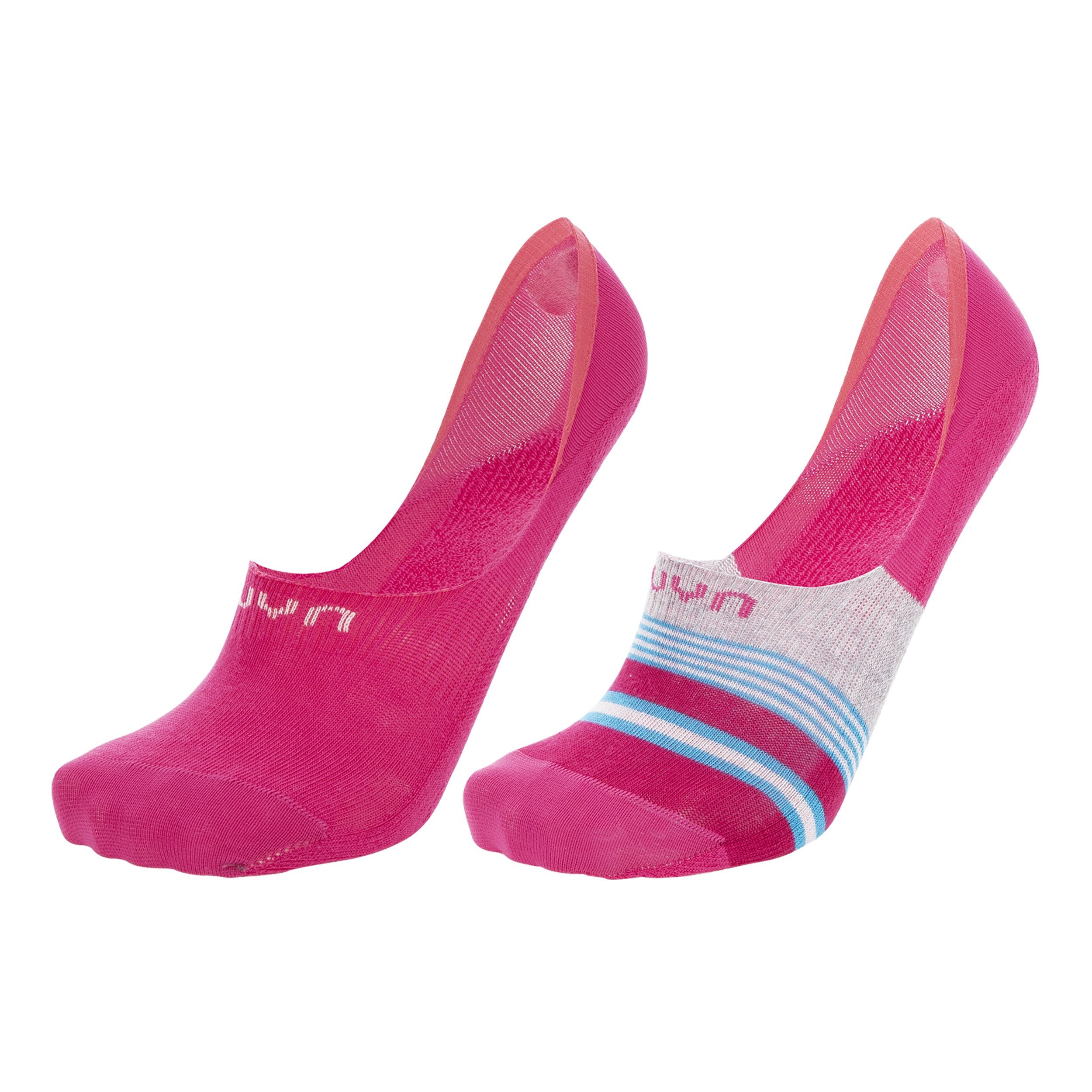 Ponožky UYN GHOST 4.0 SOCKS 2PRS PACK - ružová/ružová-modrá