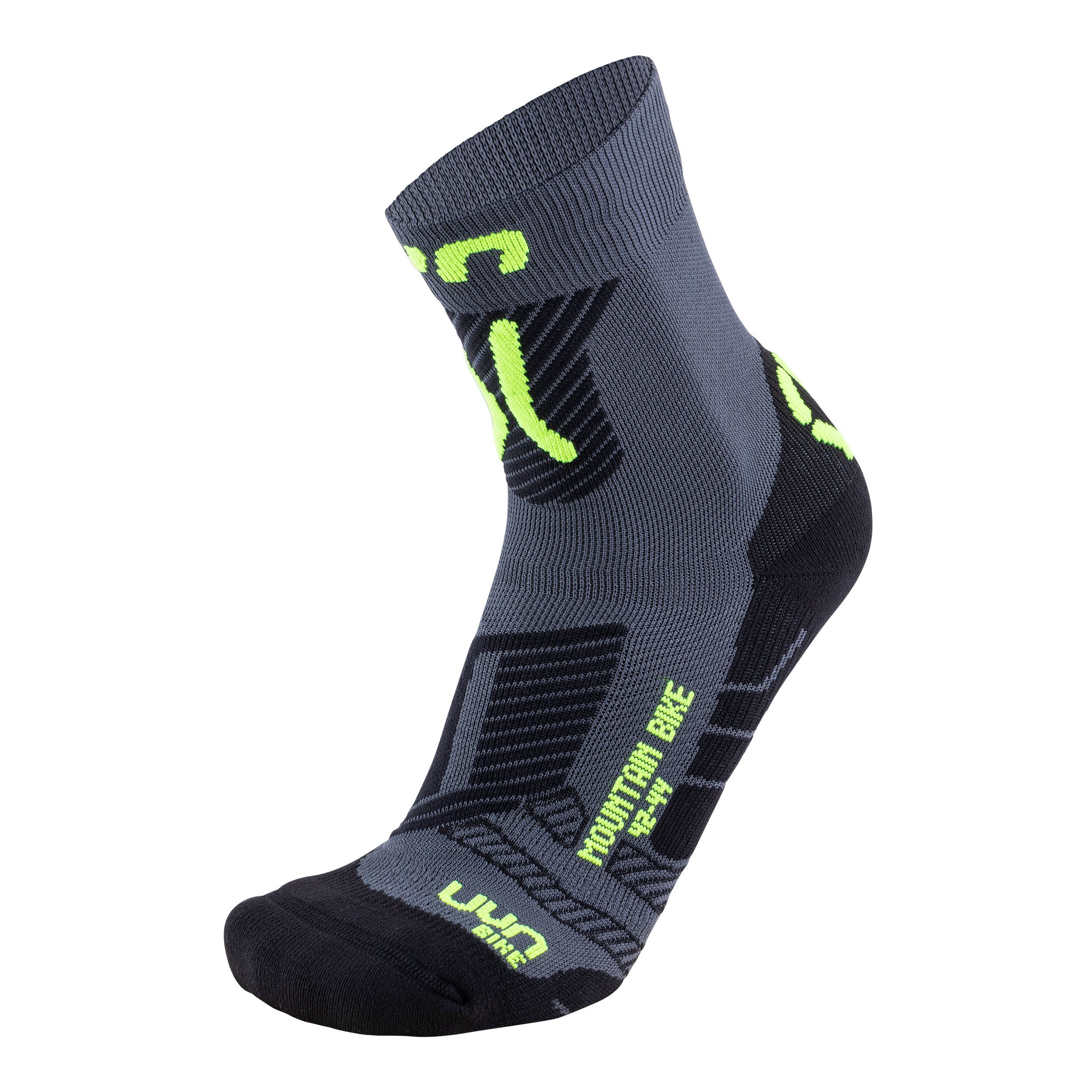 Ponožky UYN CYCLING MTB - sivá/žltá