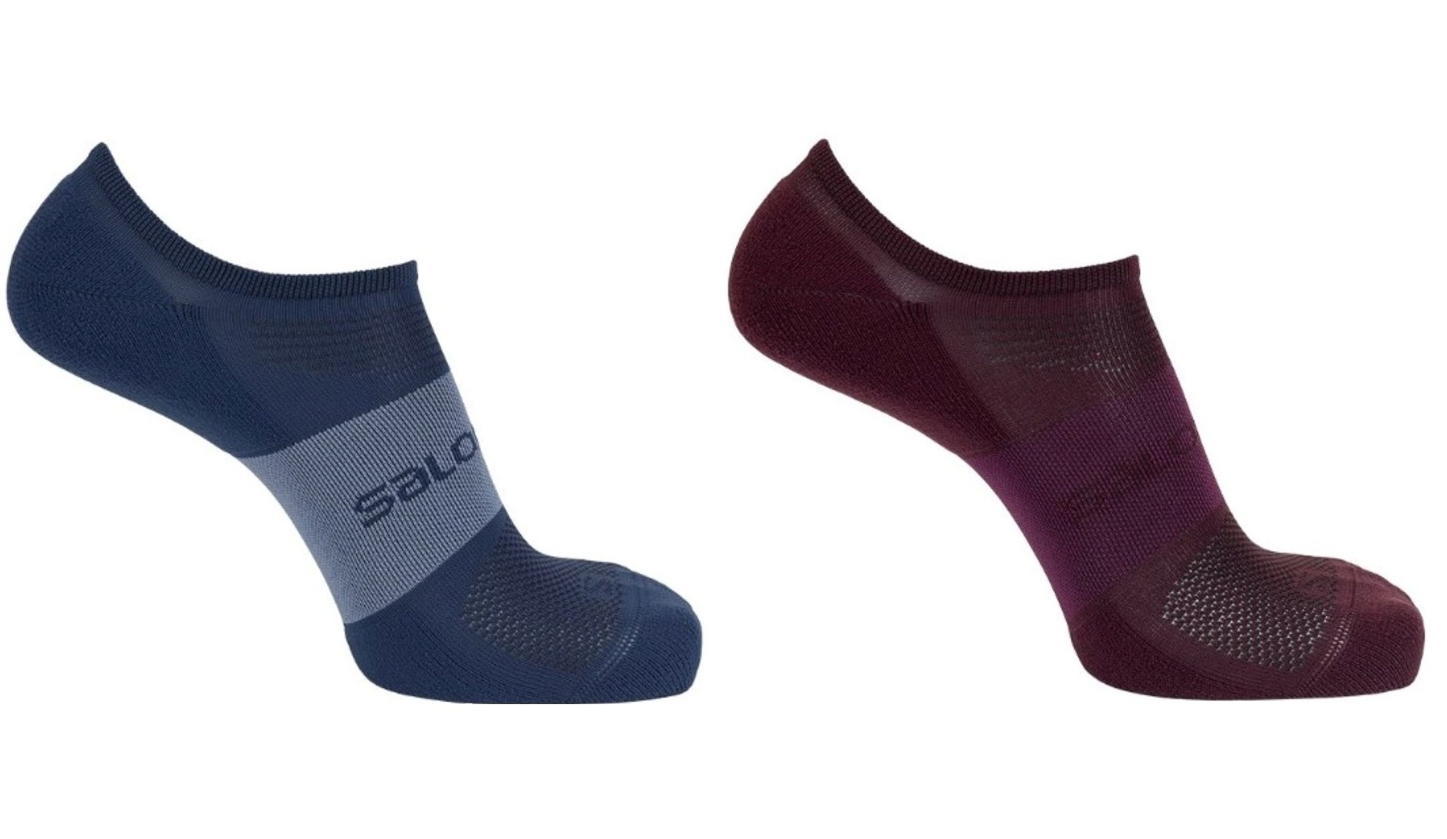 Ponožky Salomon SONIC 2-PACK - červená/modrá