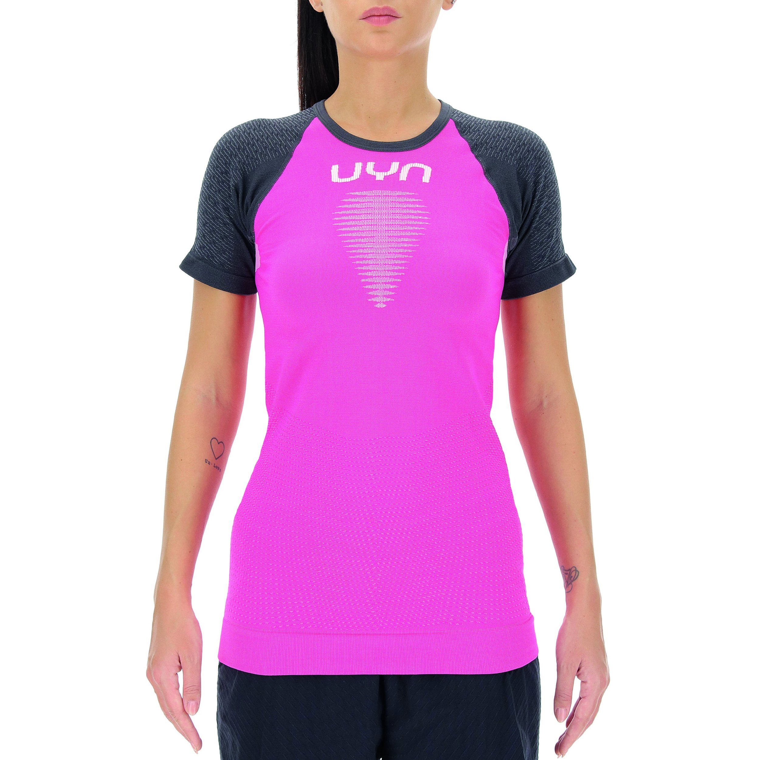 Funkčné tričko UYN Marathon Ow Shirt Sh_Sl W - ružová/sivá/biela