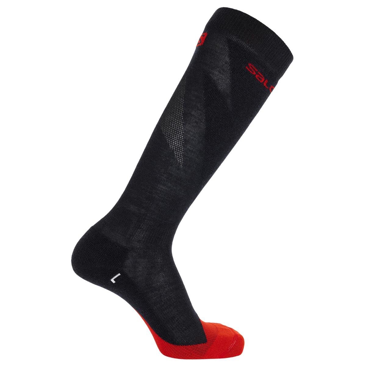 Ponožky Salomon S/MAX - čierna/červená