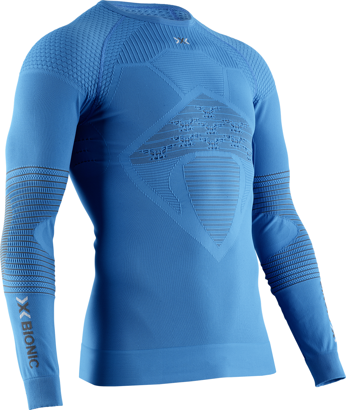 Tričko X-Bionic Energizer 4.0 Shirt Round Neck LG SL M - modrá/sivá