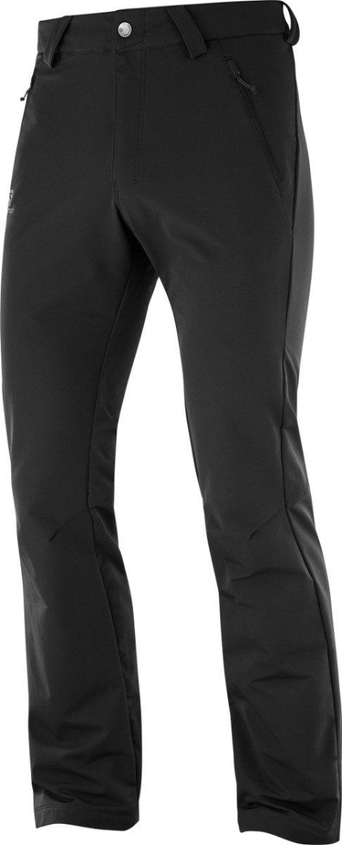 Salomon Wayfarer Warm Straight PA nohavice - čierna (predĺžená dĺžka)