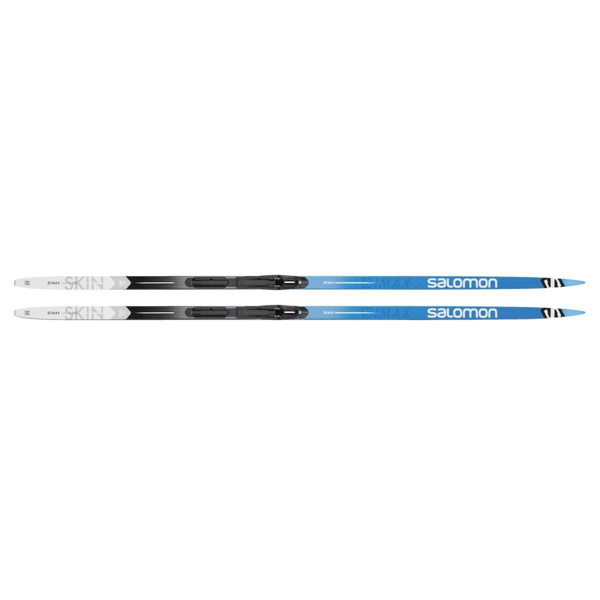 Set bežeckých lyží Salomon S/MAX eSKIN X-Hard + viazanie PROLINK SHIFT IN - modrá/čierna